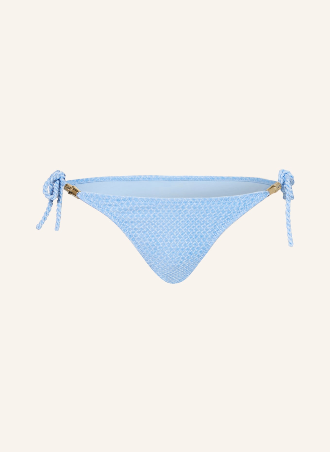 heidi klein Triangle bikini bottoms INDIAN OCEAN, Color: LIGHT BLUE/ WHITE (Image 1)