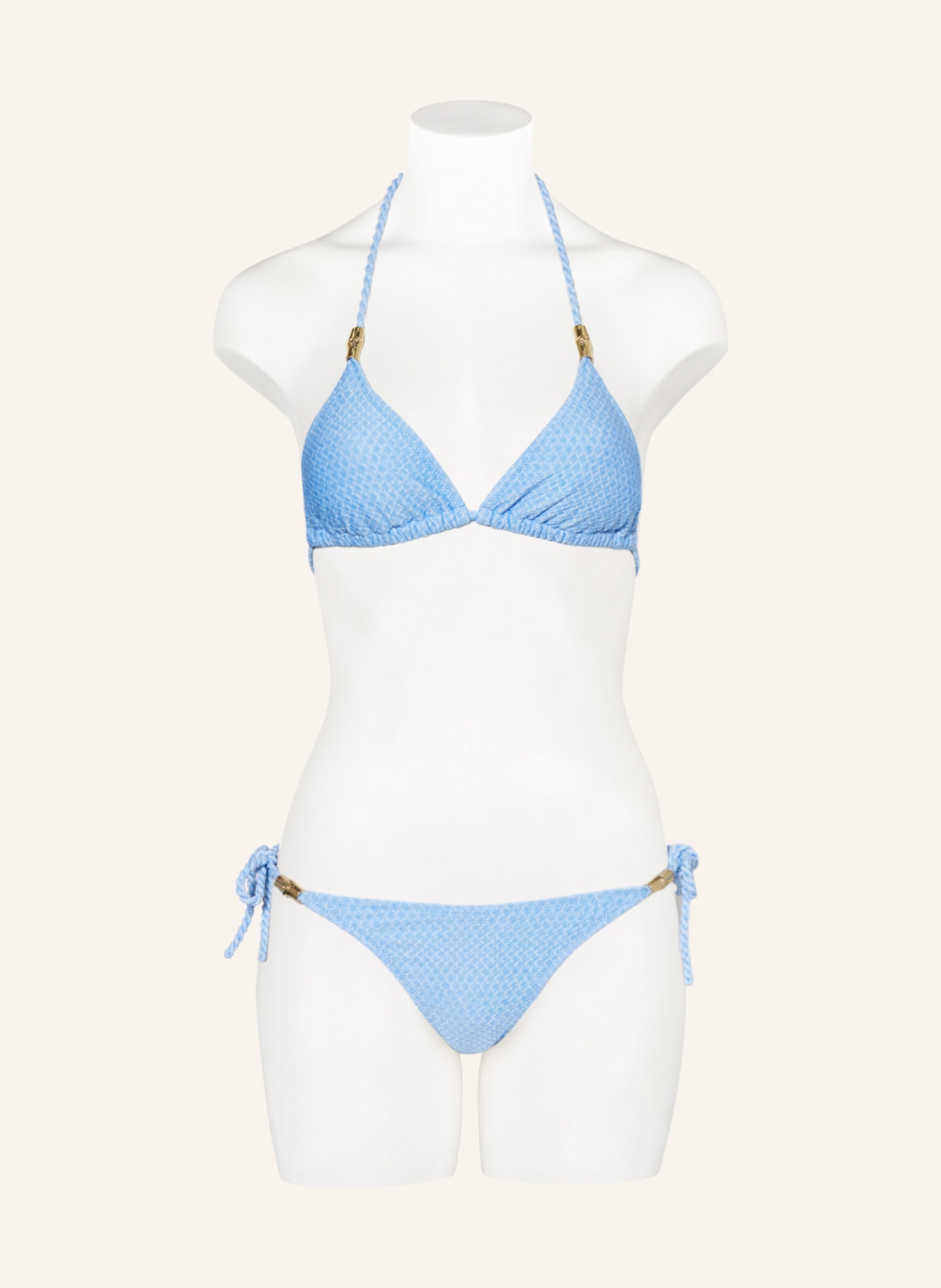 heidi klein Triangel-Bikini-Top INDIAN OCEAN, Farbe: HELLBLAU/ WEISS (Bild 2)