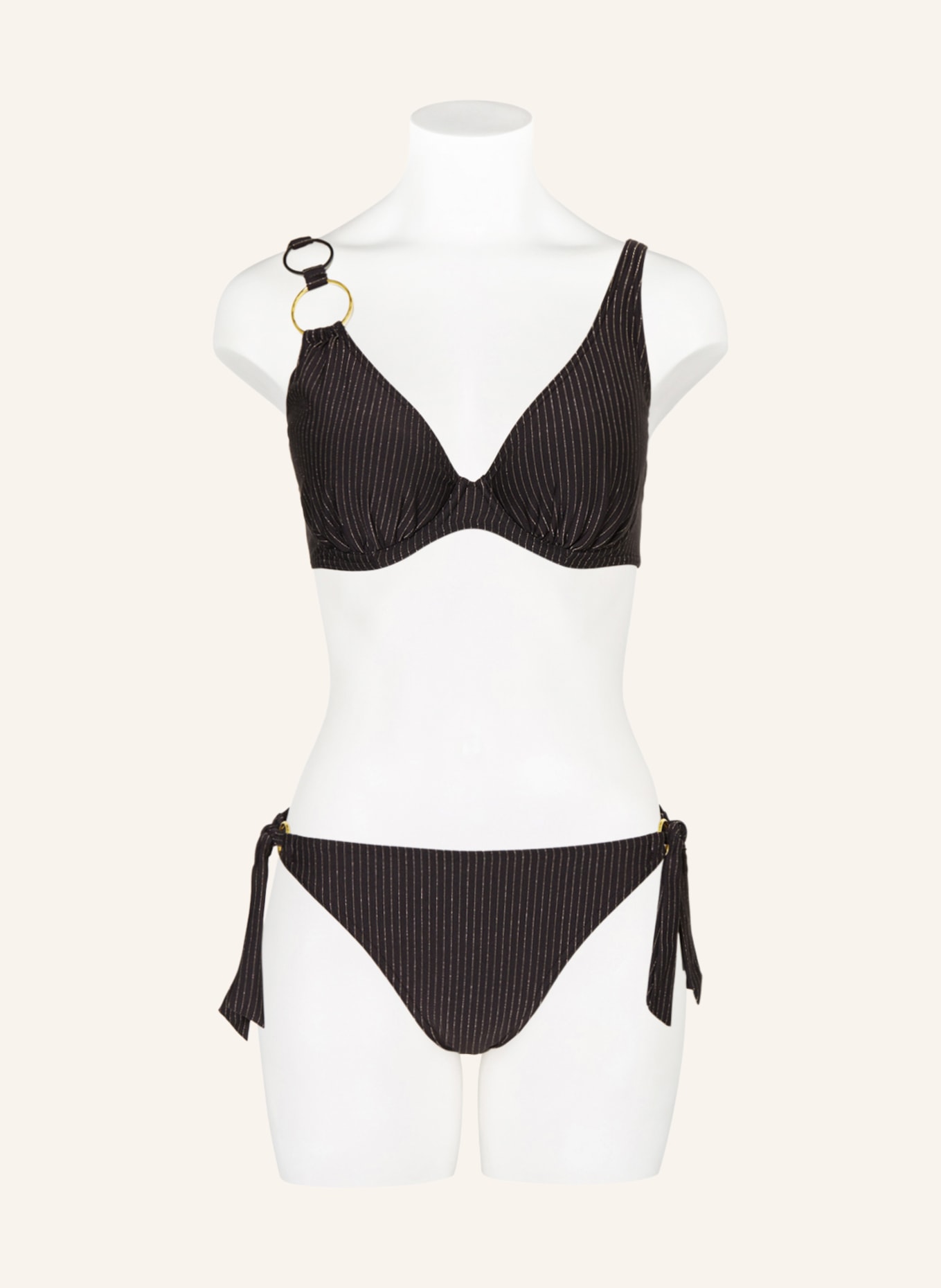 PrimaDonna Underwired bikini top SOLTA with glitter thread, Color: BLACK (Image 2)