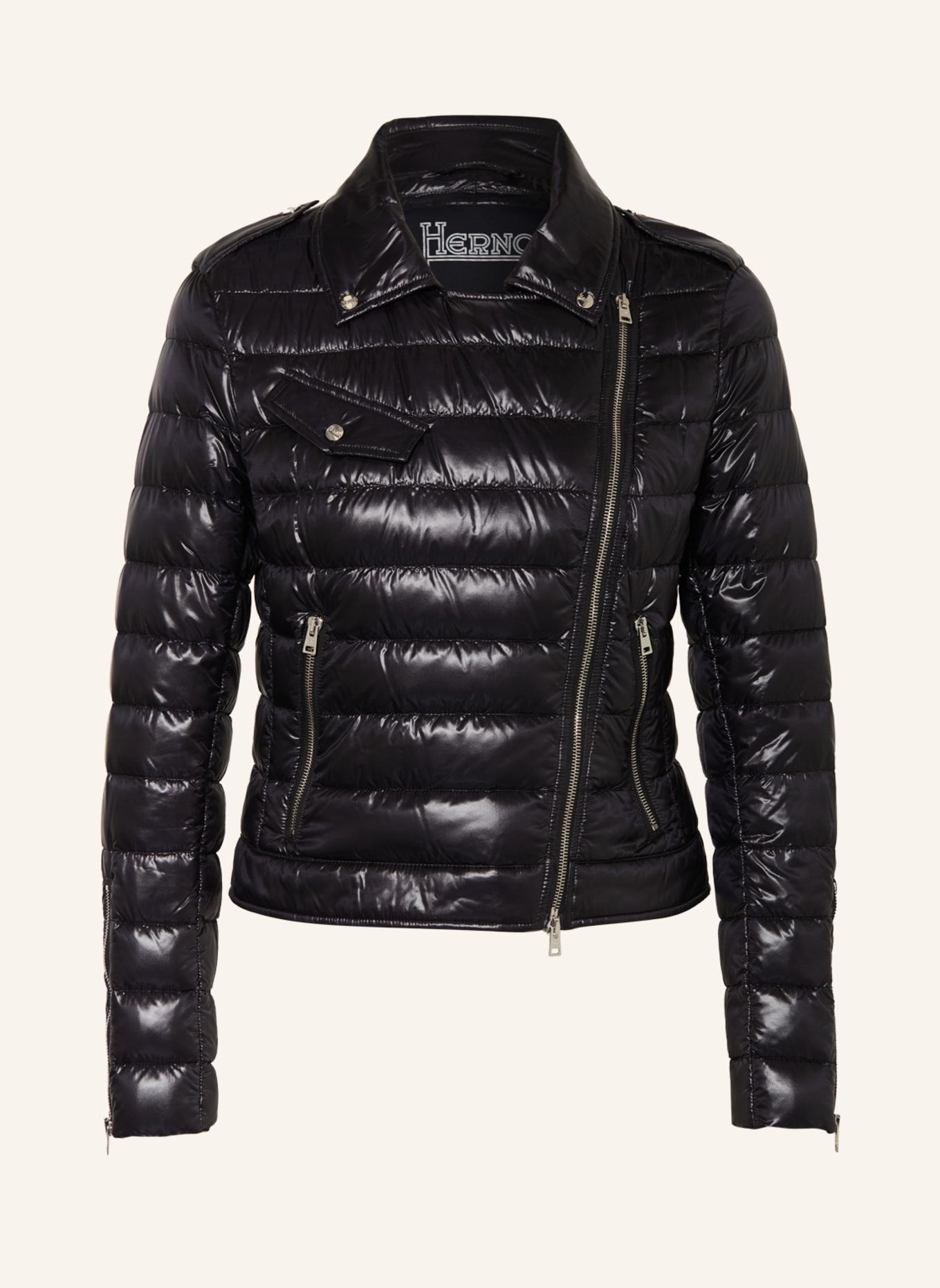 HERNO Down jacket BIKER, Color: BLACK (Image 1)