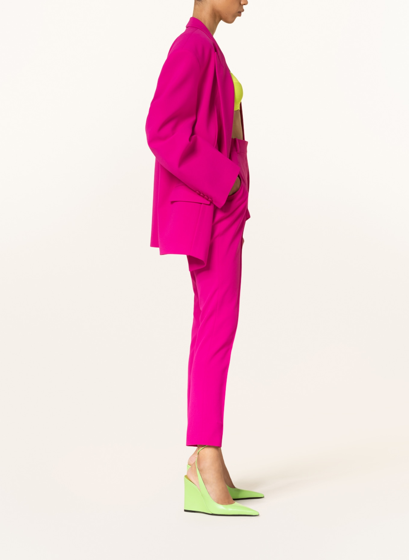 THE ATTICO Trousers BERRY, Color: PINK (Image 4)