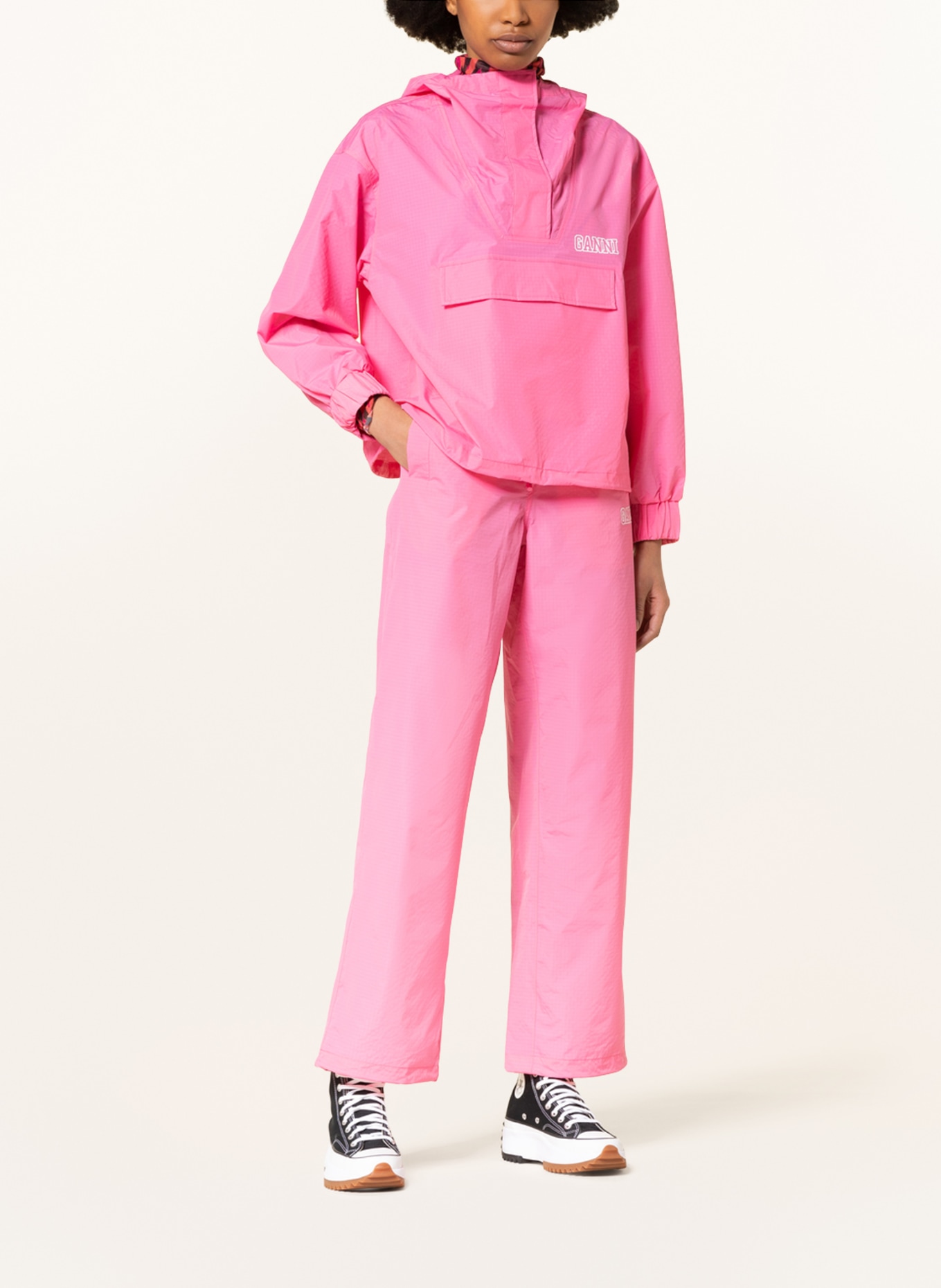 GANNI Pants in jogger style, Color: PINK (Image 2)