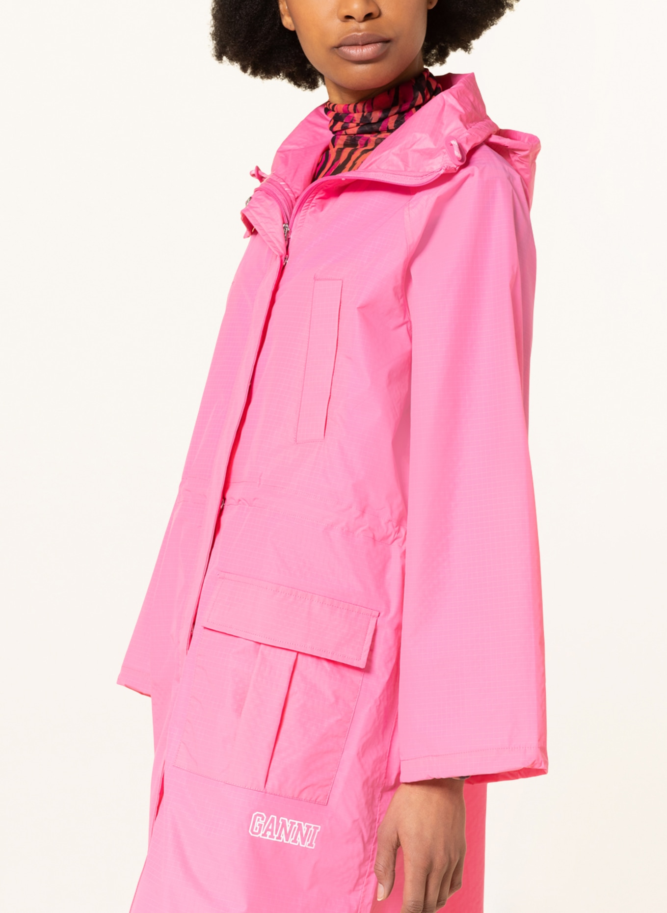 GANNI Raincoat, Color: PINK (Image 5)