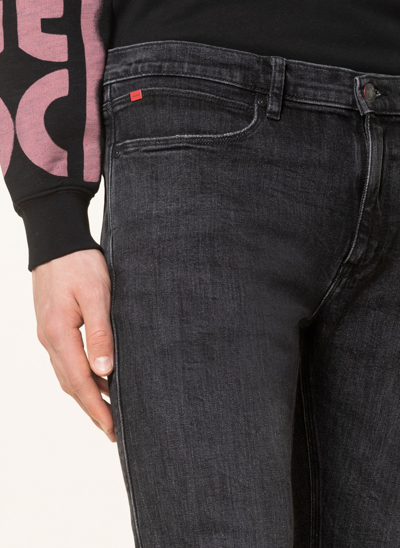 HUGO Jeans 734 Extra Slim Fit, Farbe: 010 CHARCOAL (Bild 6)