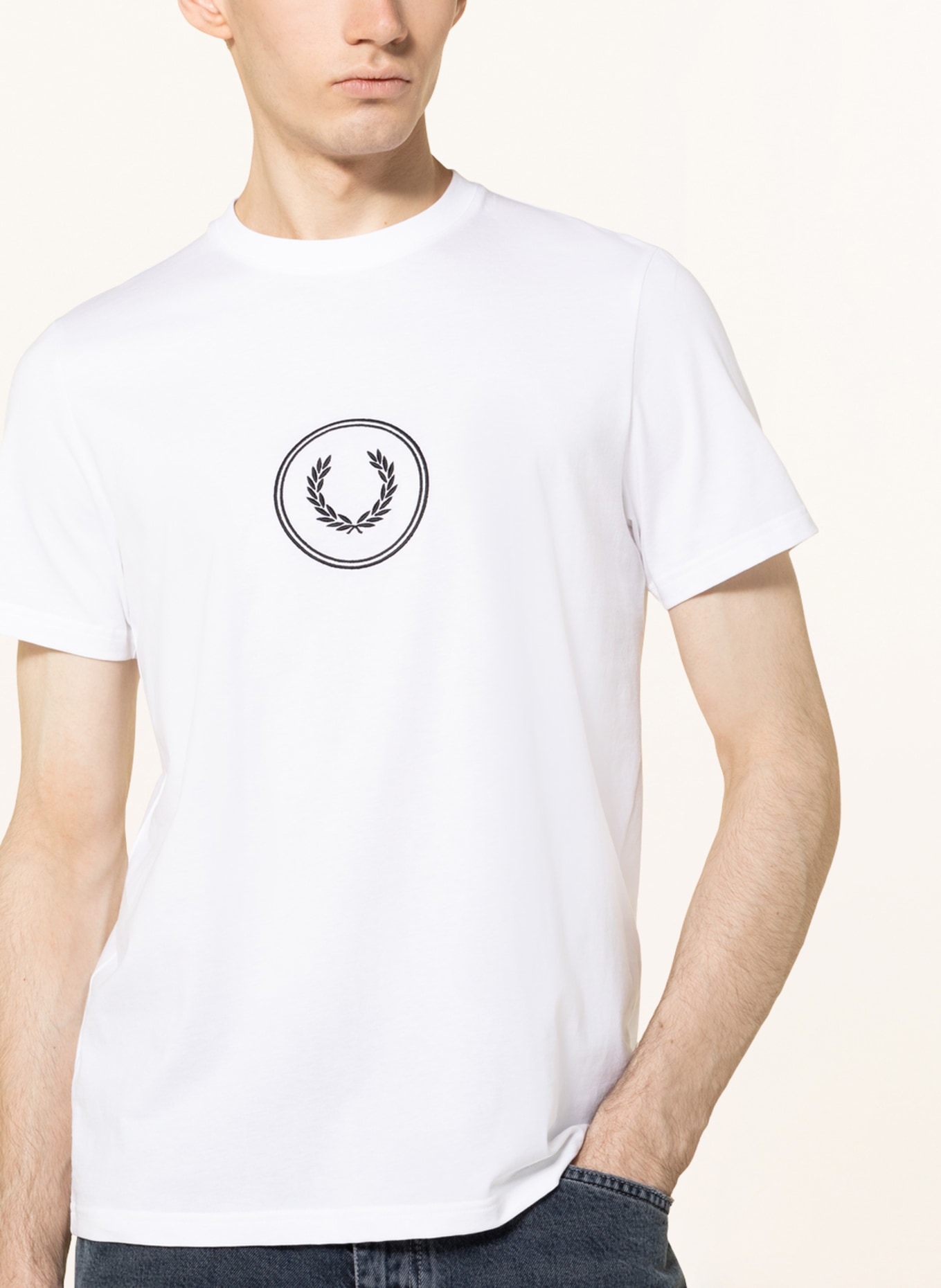 FRED PERRY T-shirt, Color: WHITE (Image 4)