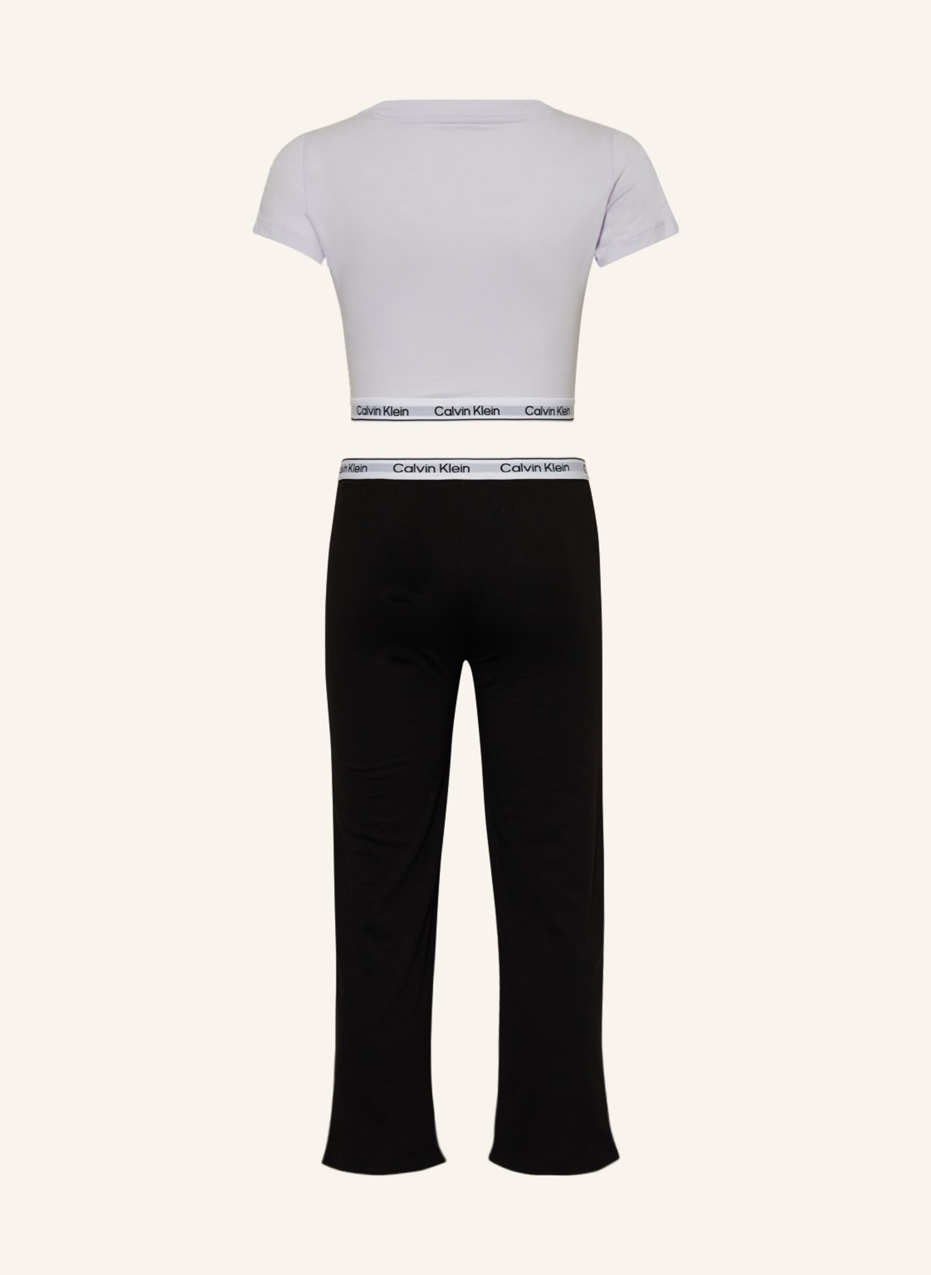 Calvin Klein Schlafanzug, Farbe: HELLLILA/ SCHWARZ (Bild 2)