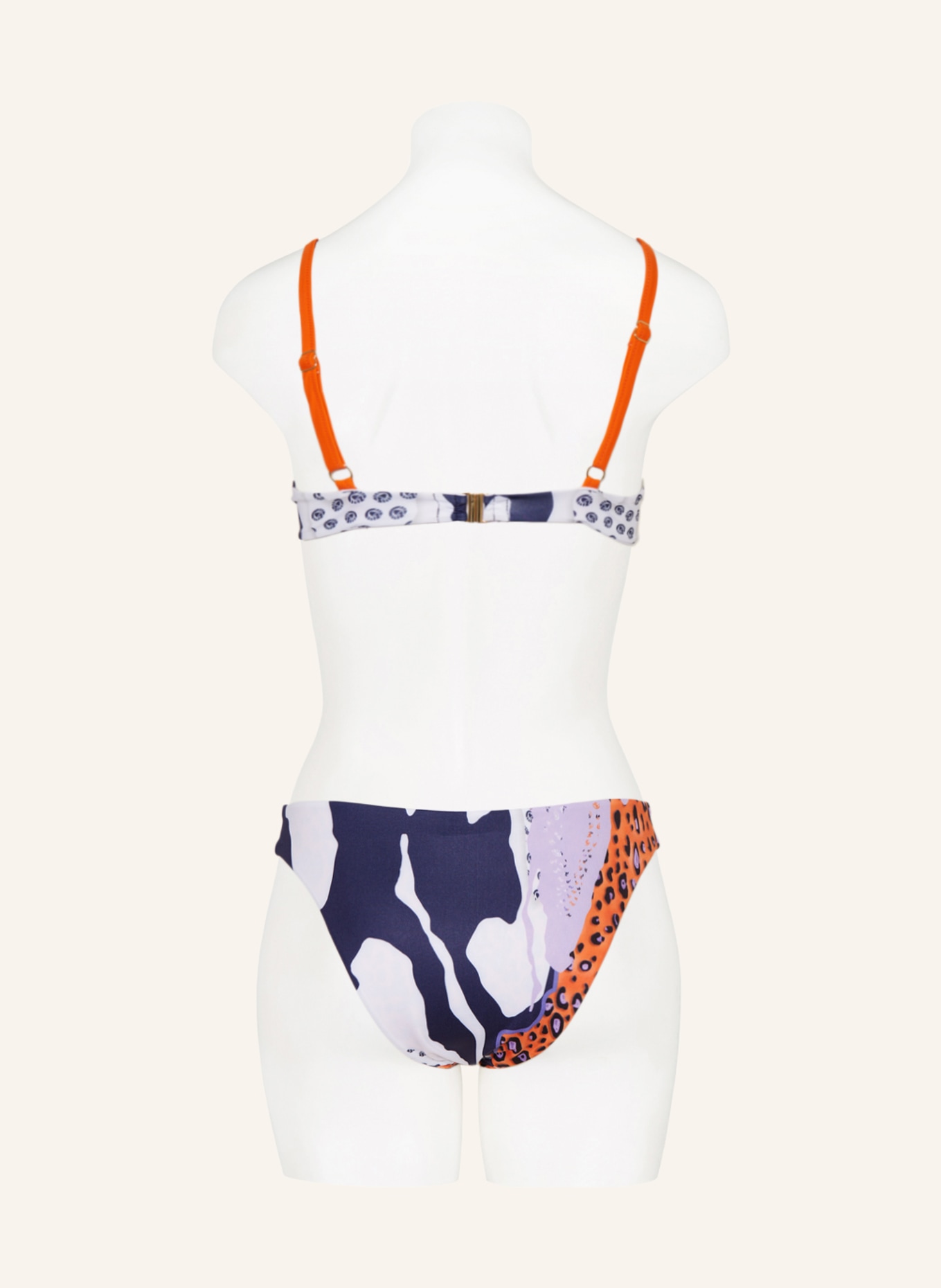 SPORTALM Basic bikini bottoms, Color: ORANGE/ LIGHT PURPLE/ DARK PURPLE (Image 3)