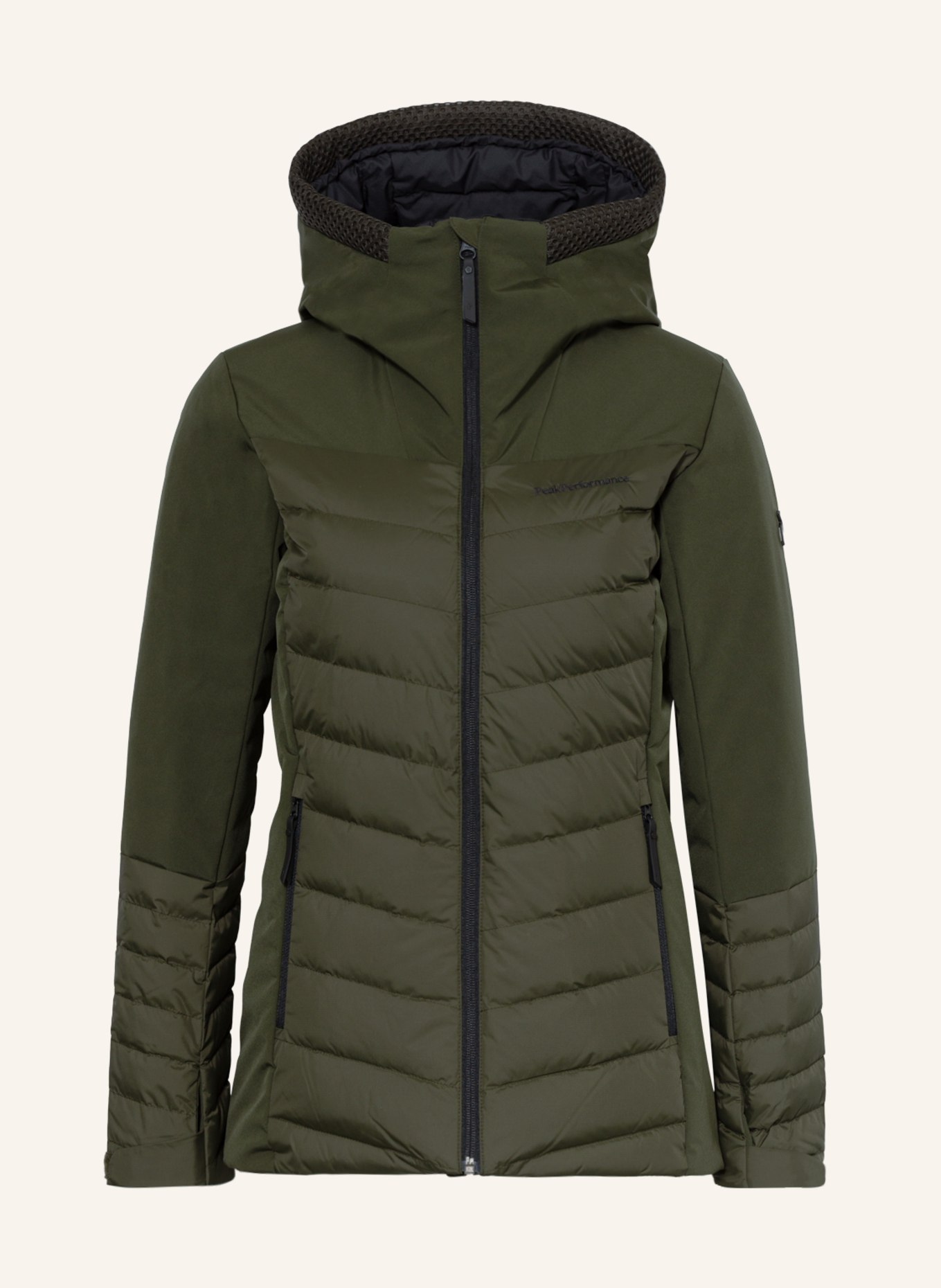Peak Performance Down ski jacket BLACKFIRE, Color: OLIVE (Image 1)