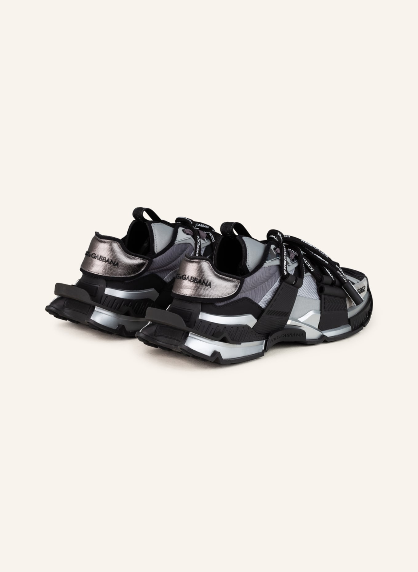 DOLCE & GABBANA Sneakers SPACE, Color: BLACK/ GRAY (Image 2)