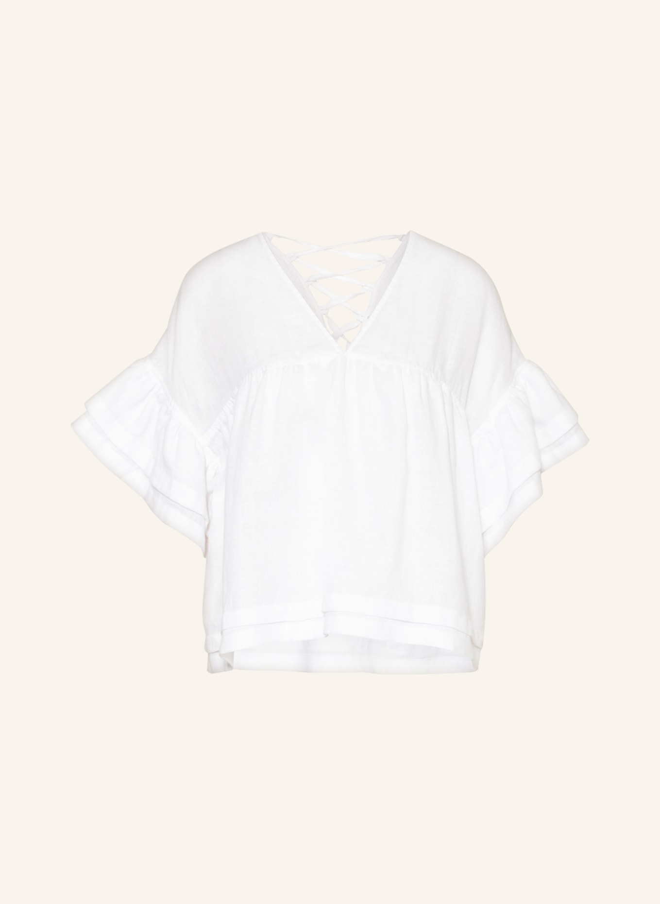 RIANI Shirt blouse made of linen, Color: WHITE (Image 1)
