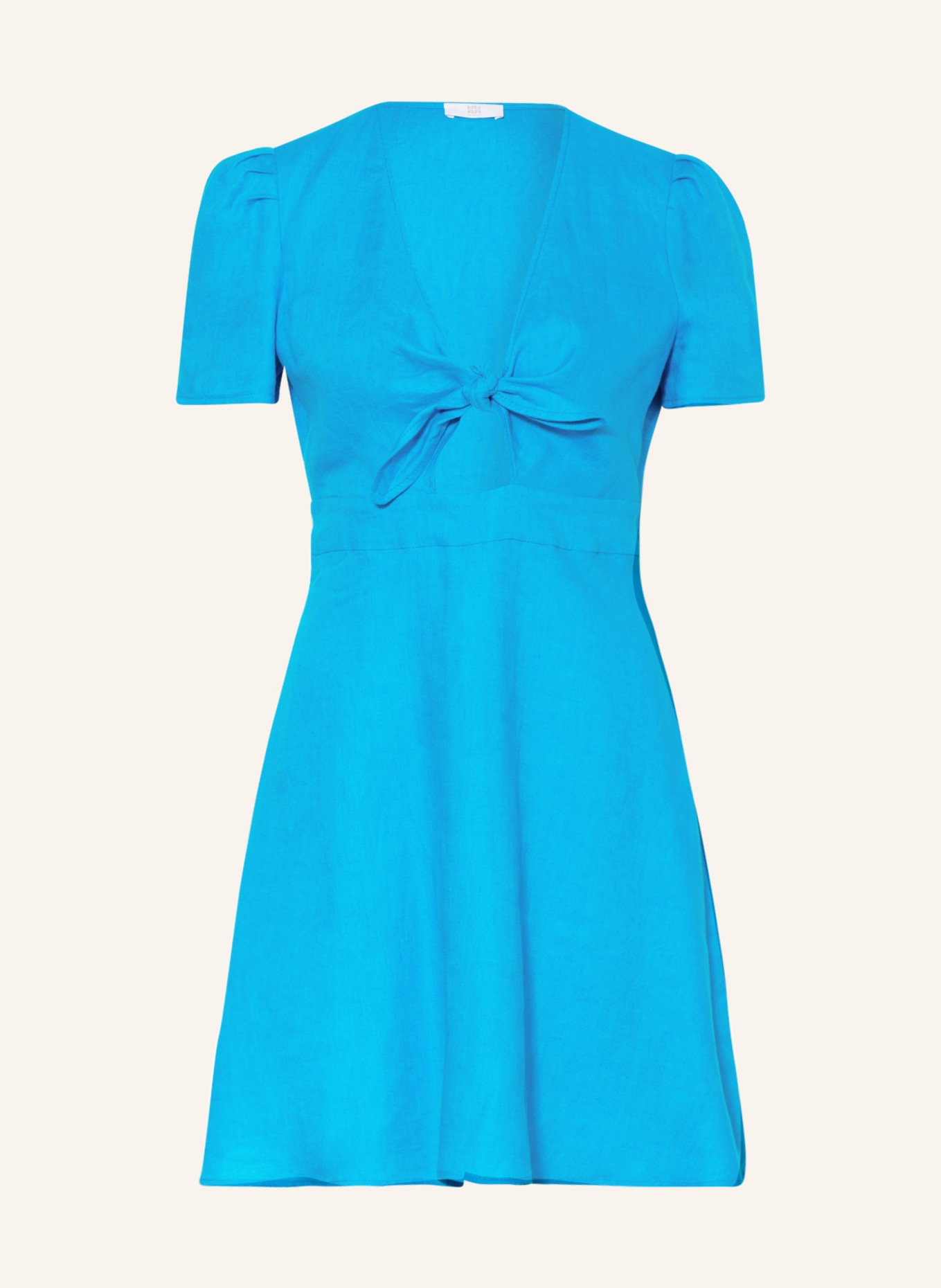RIANI Sukienka z lnu z wycięciem, Kolor: NIEBIESKI (Obrazek 1)