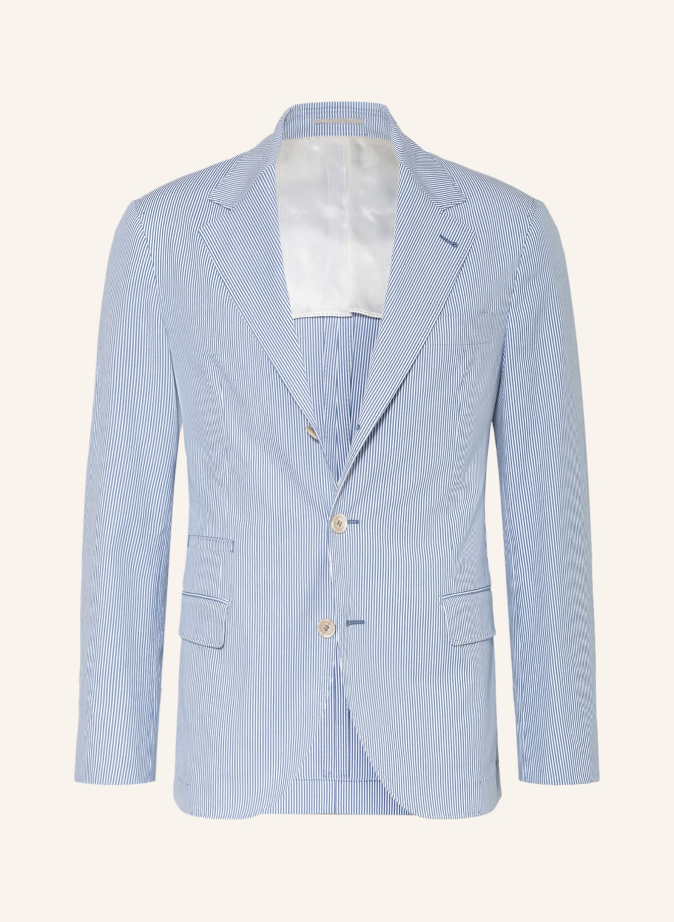 BRUNELLO CUCINELLI Tailored jacket extra slim fit, Color: WHITE/ BLUE (Image 1)