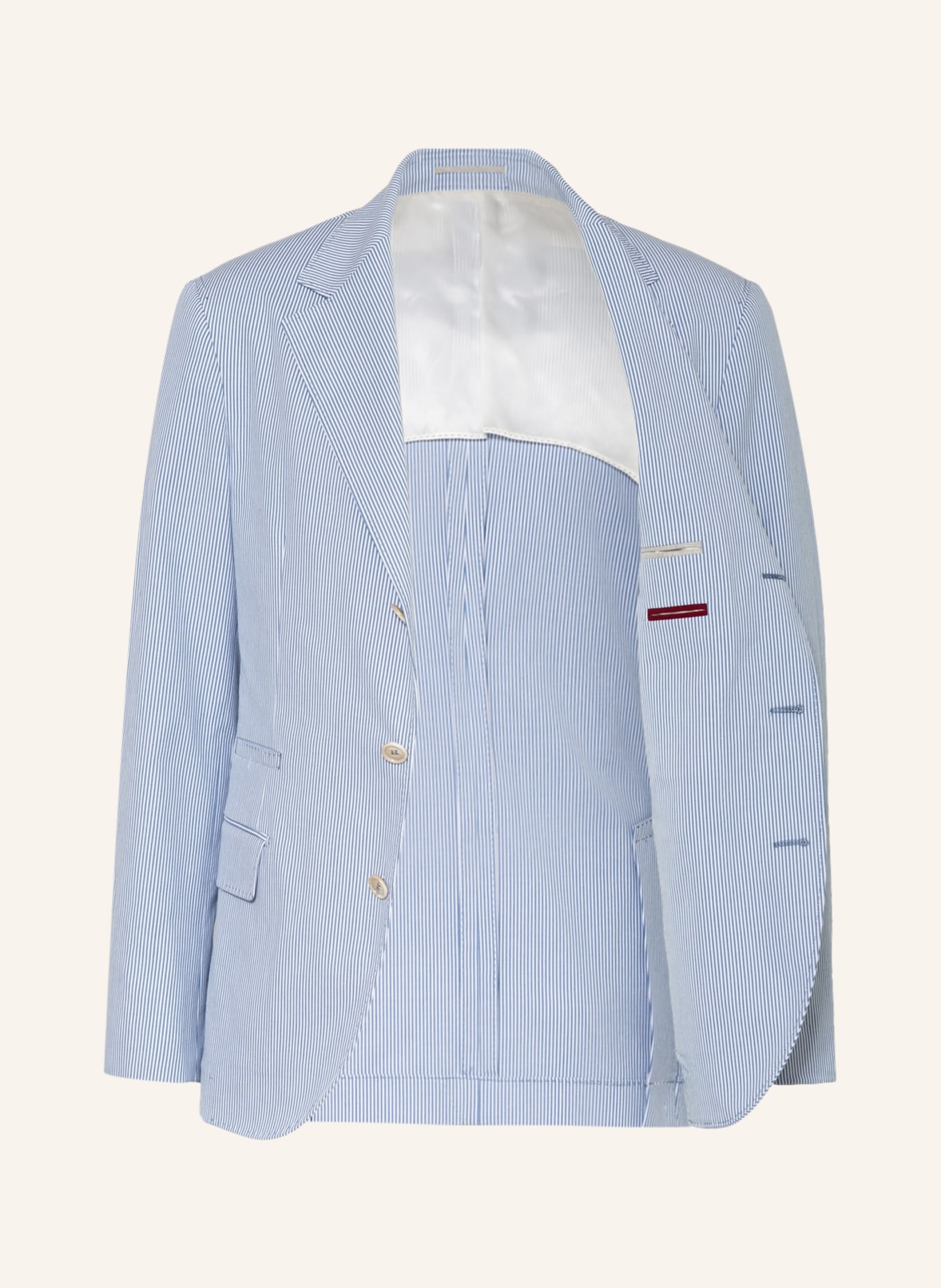 BRUNELLO CUCINELLI Tailored jacket extra slim fit, Color: WHITE/ BLUE (Image 4)