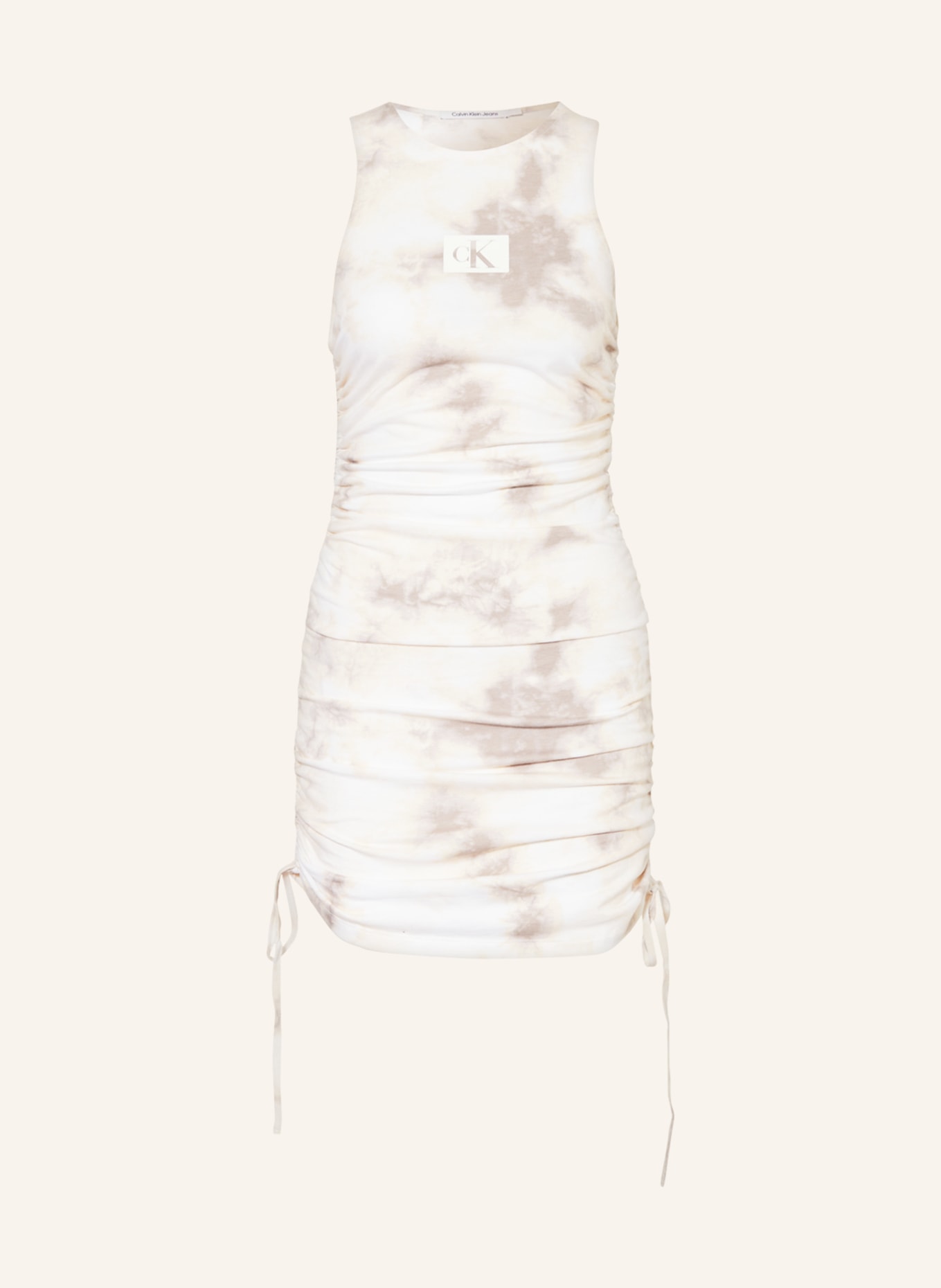 Calvin Klein Jeans Pouzdrové šaty, Barva: KRÉMOVÁ/ HNĚDÁ/ SVĚTLE HNĚDÁ (Obrázek 1)