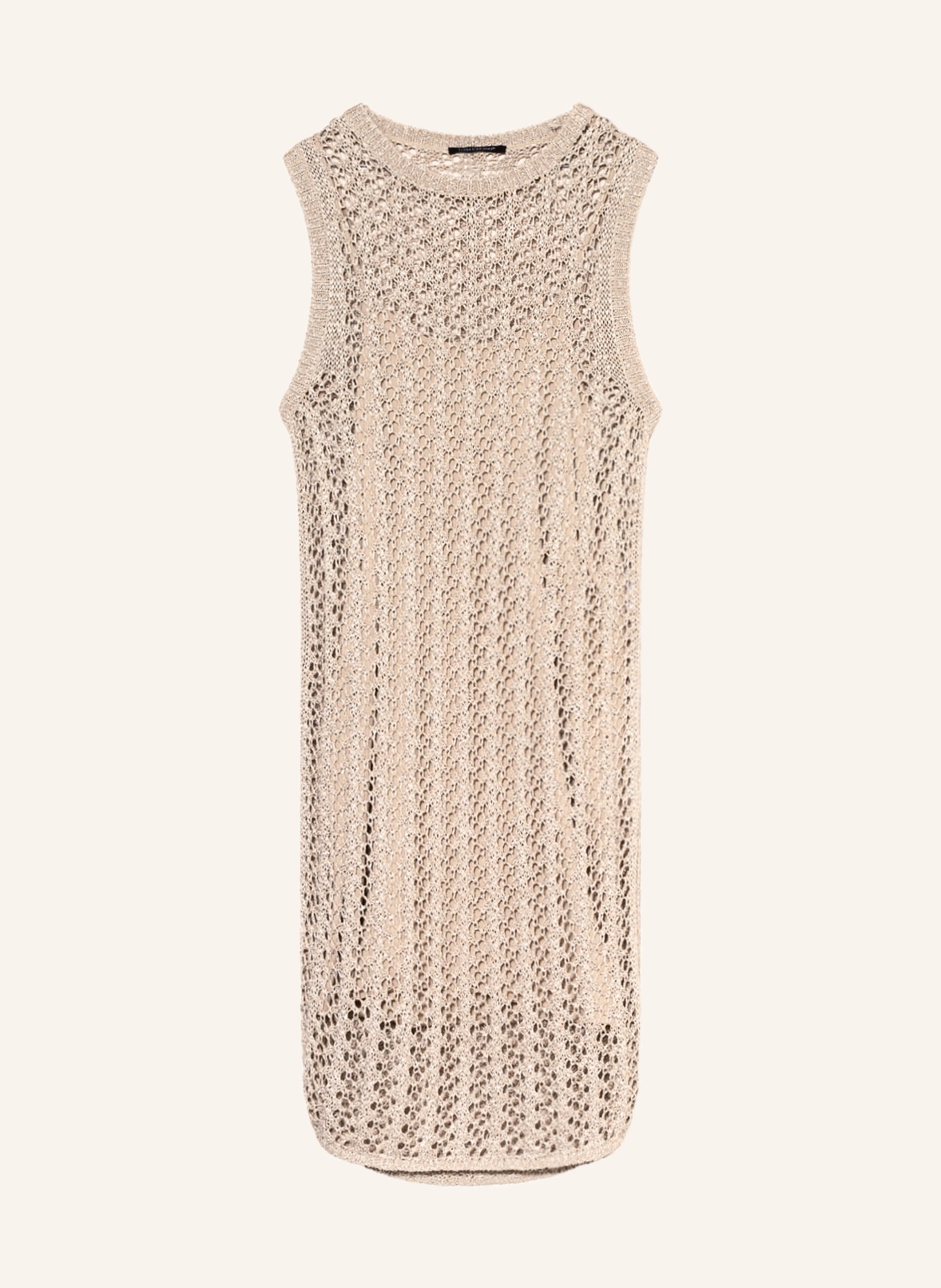 LUISA CERANO Knit dress with sequins, Color: BEIGE (Image 1)