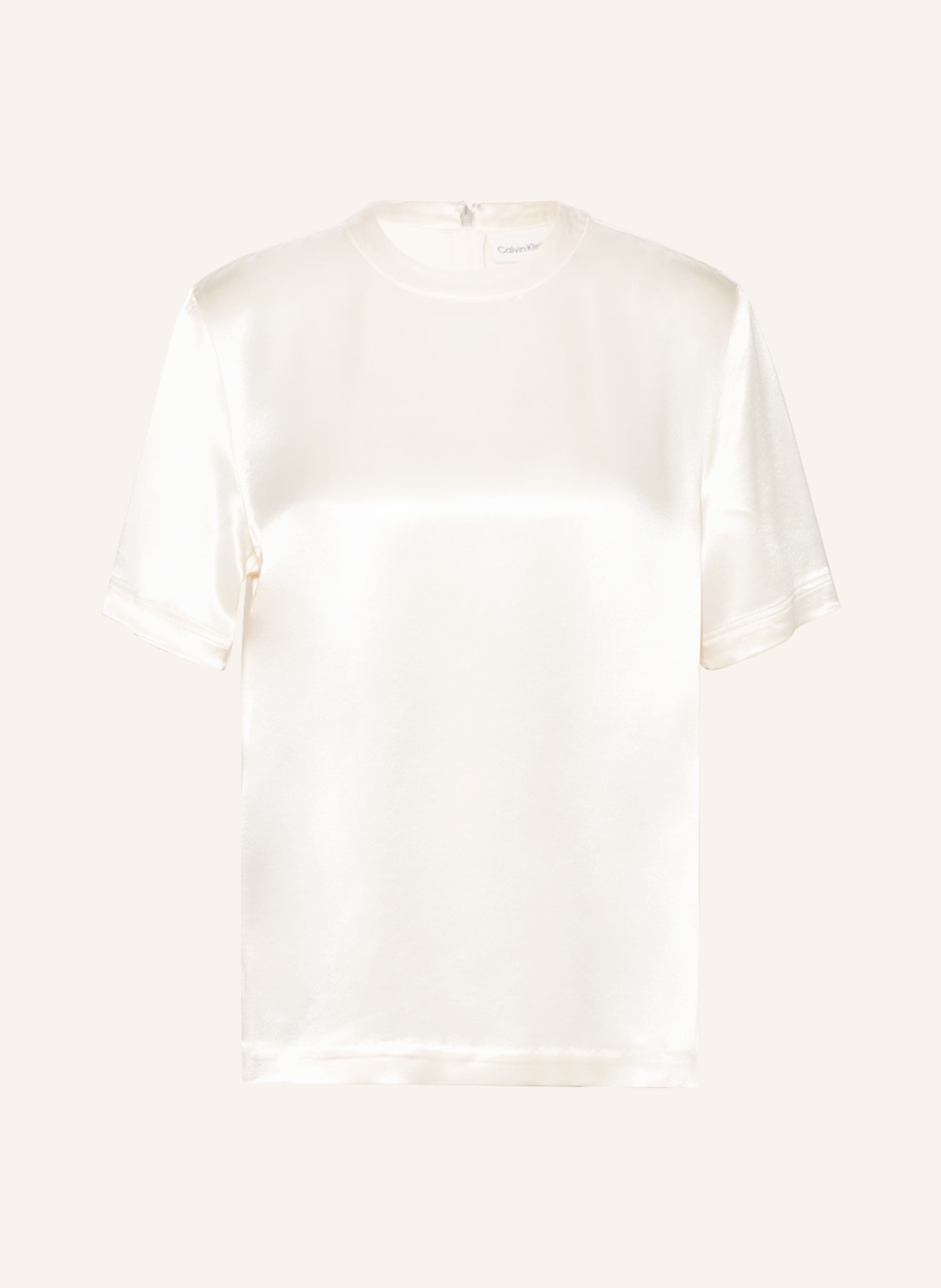 Calvin Klein Shirt blouse NAIA in satin, Color: ECRU (Image 1)