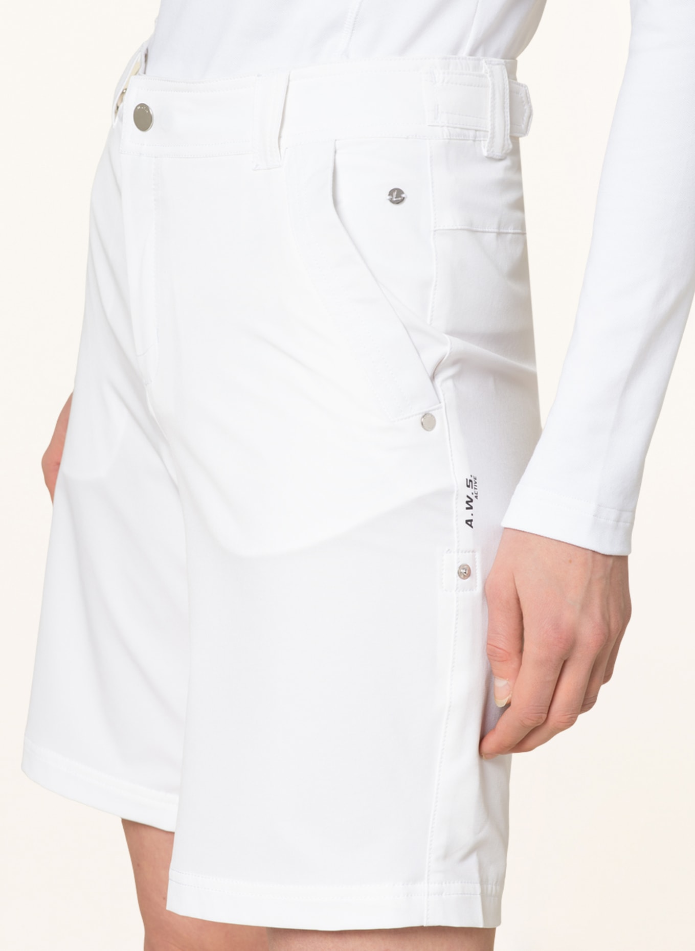 LUHTA Golf shorts ESPHOLM, Color: WHITE (Image 5)