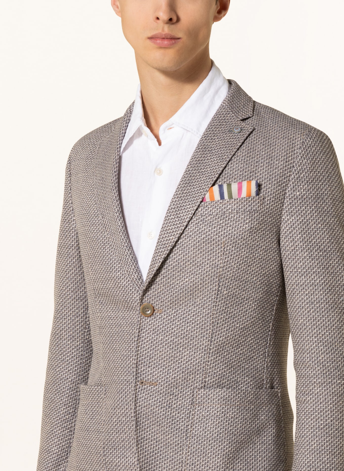 CG CLUB of GENTS Jersey tailored jacket CG CARTER slim fit with