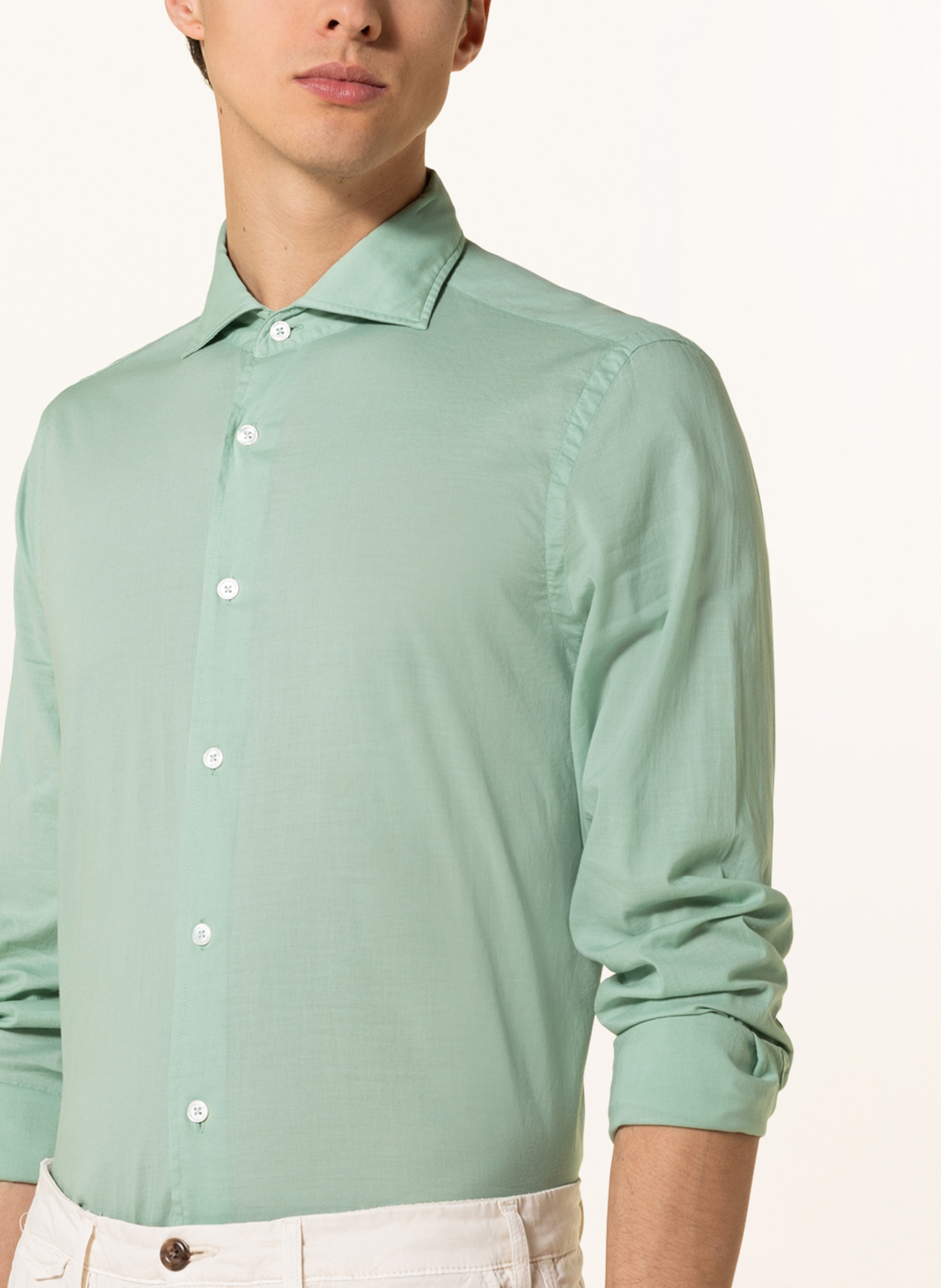 FEDELI Shirt regular fit, Color: GREEN (Image 4)