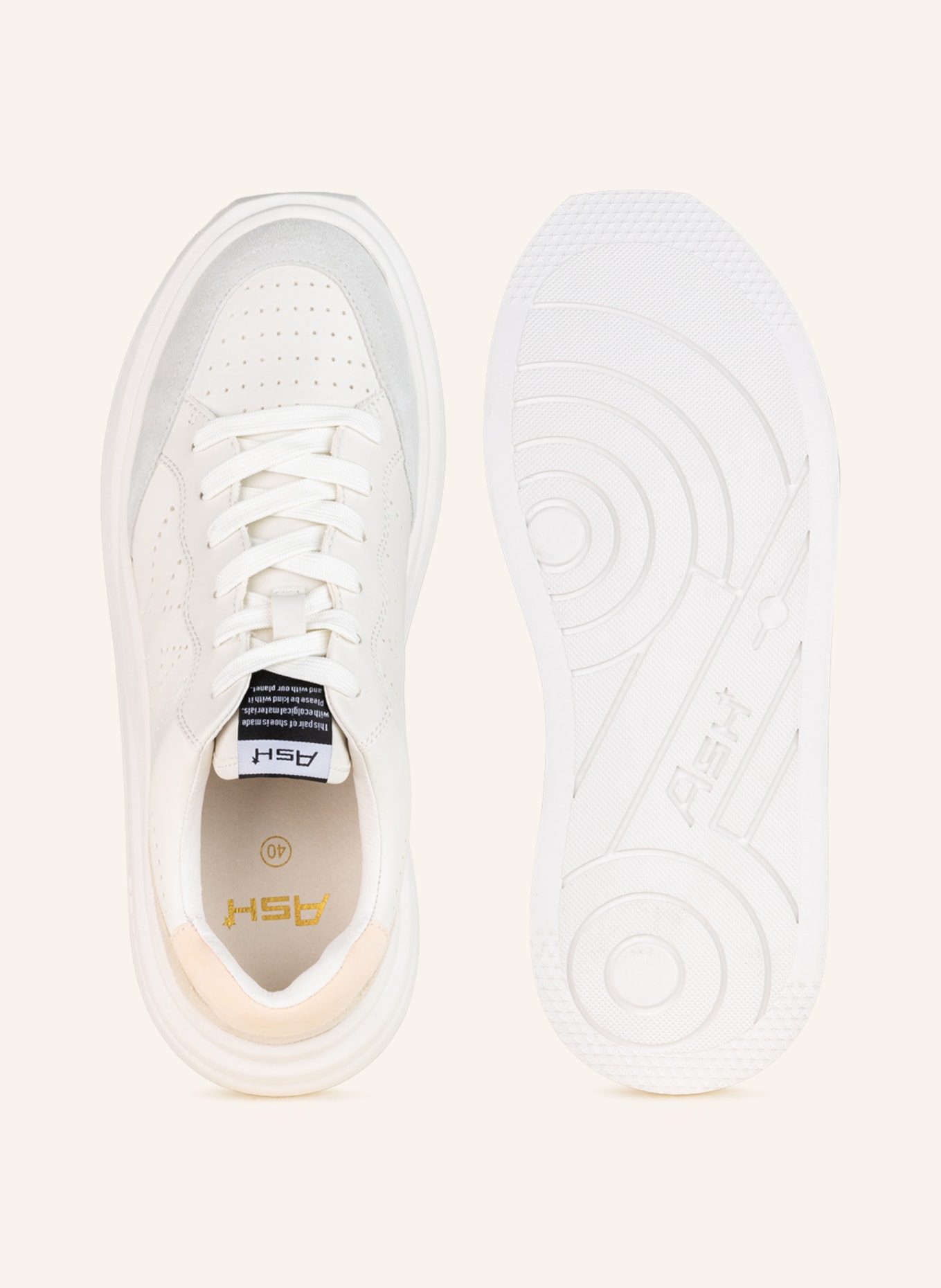 ash Sneakers IMPULS, Color: WHITE/ BEIGE (Image 5)