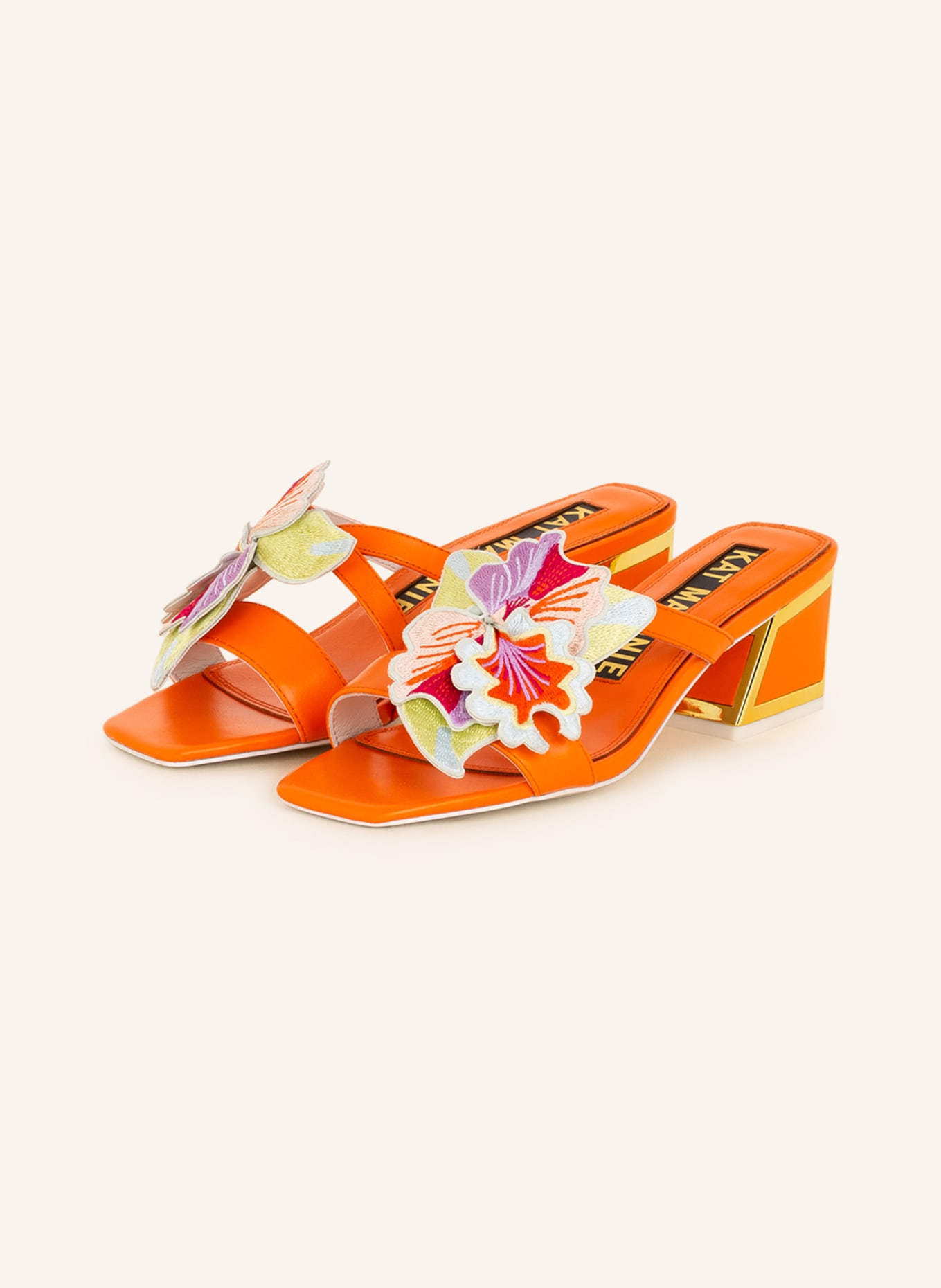 KAT MACONIE Mules EVE in orange