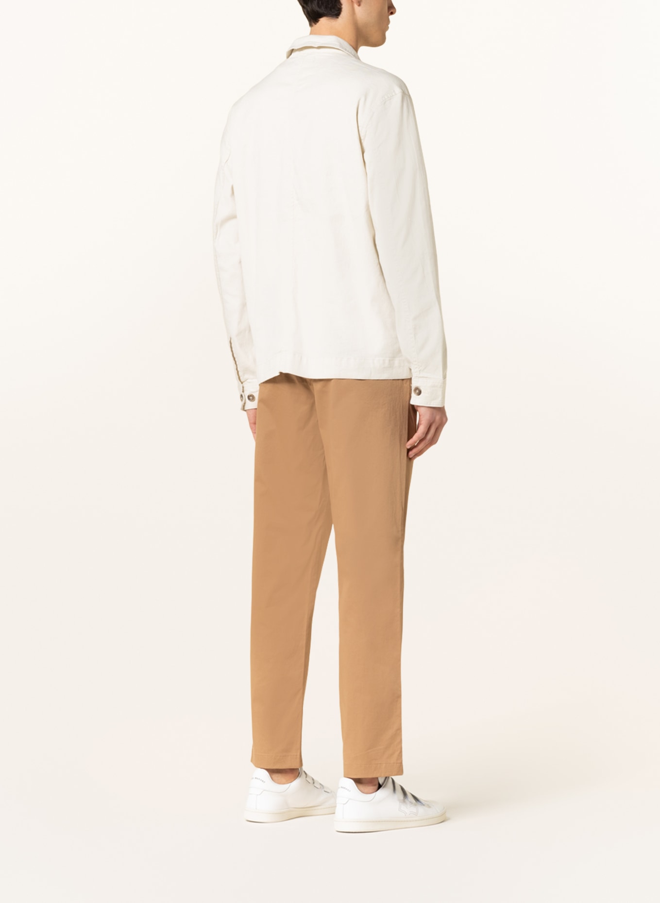 J.LINDEBERG Overshirt with linen, Color: CREAM (Image 3)
