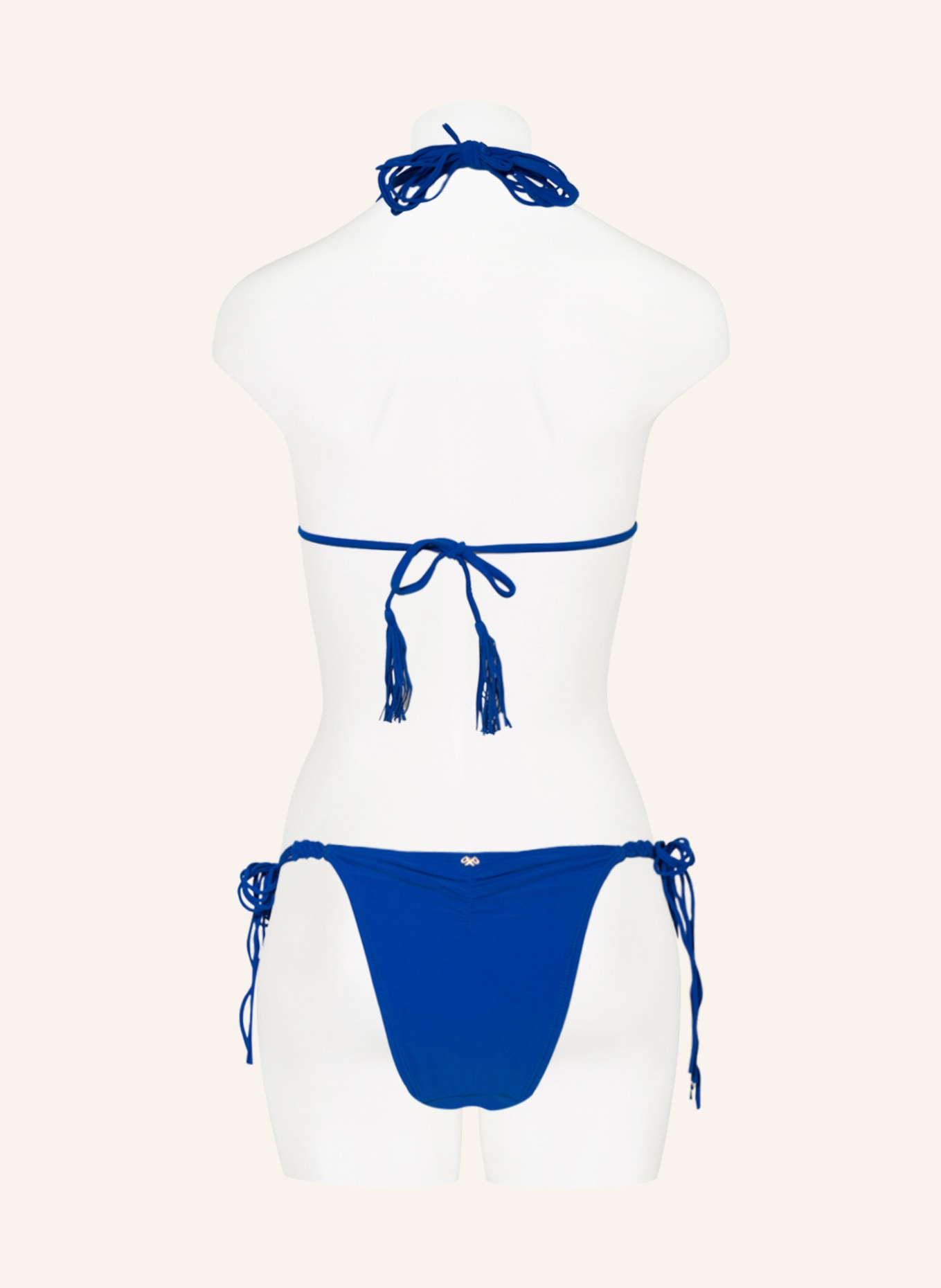 PILYQ Triangle bikini top MILA, Color: BLUE (Image 3)