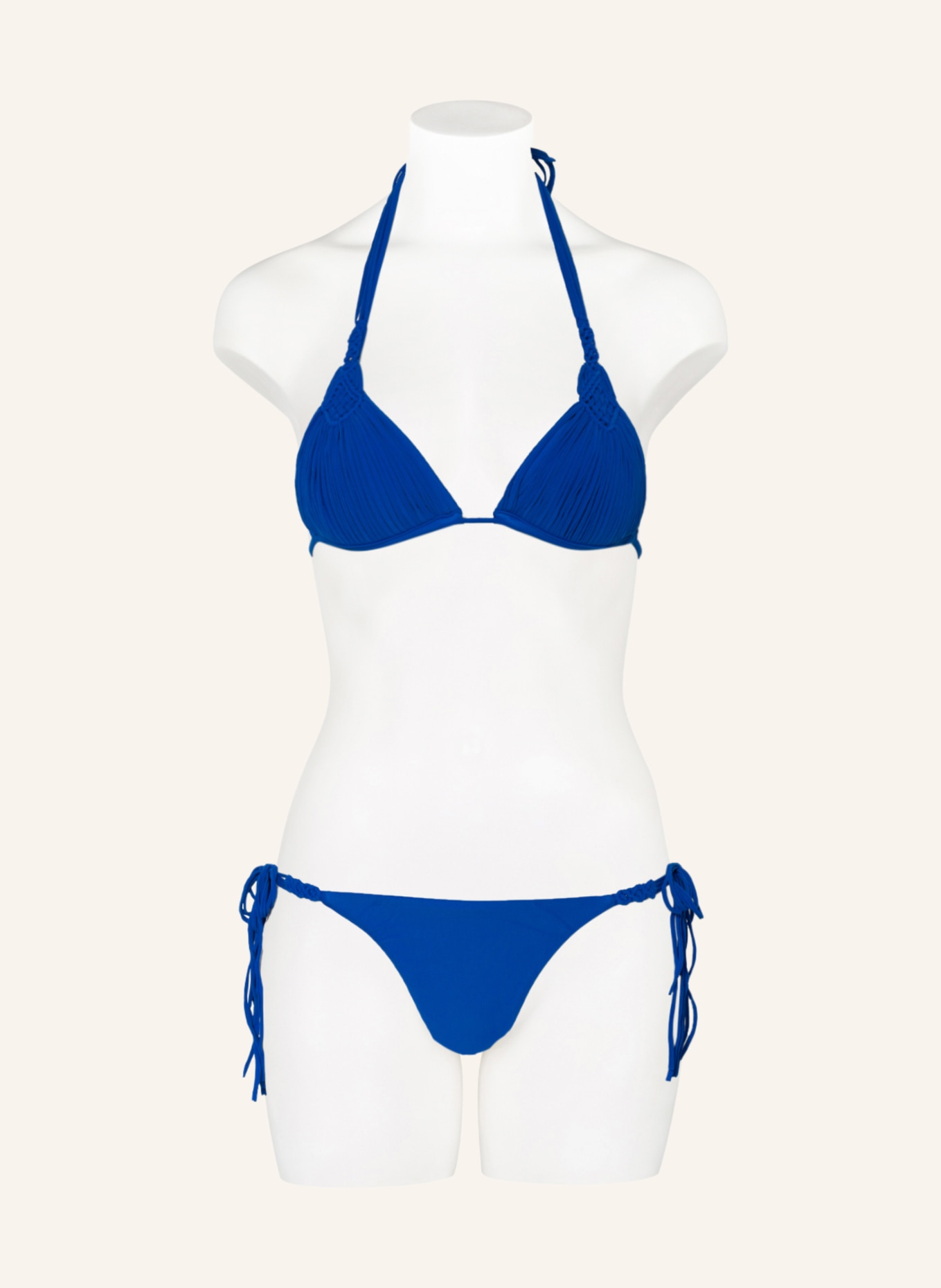 PILYQ Brazilian-Bikini-Hose MILA TIE TEENY, Farbe: BLAU (Bild 2)