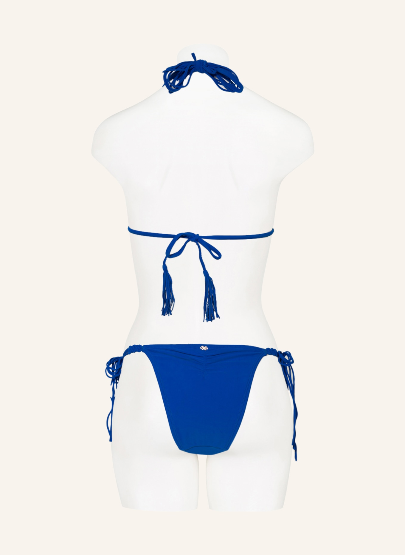 PILYQ Brazilian-Bikini-Hose MILA TIE TEENY, Farbe: BLAU (Bild 3)