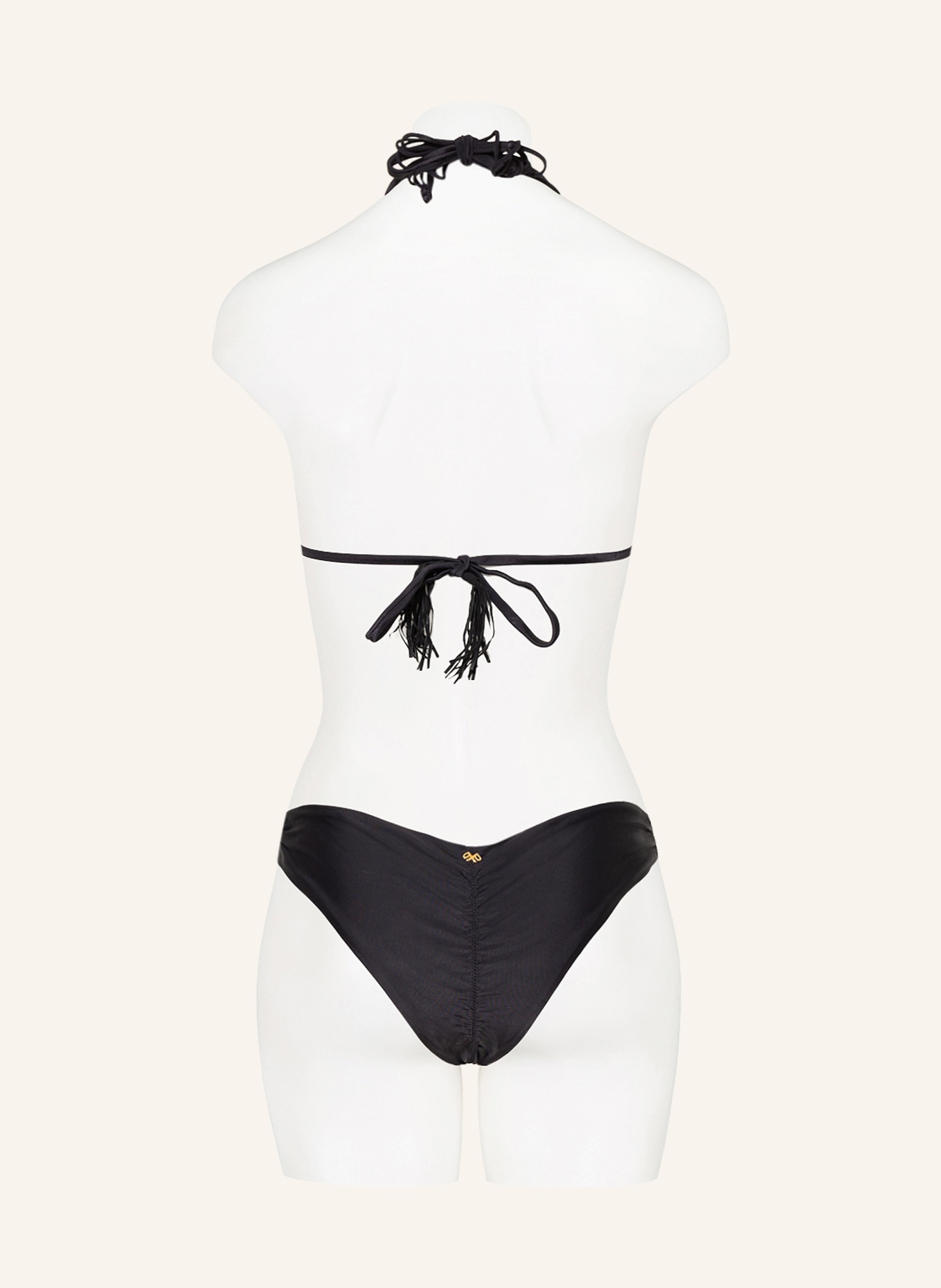 PILYQ Triangle bikini top ISLA, Color: BLACK (Image 3)