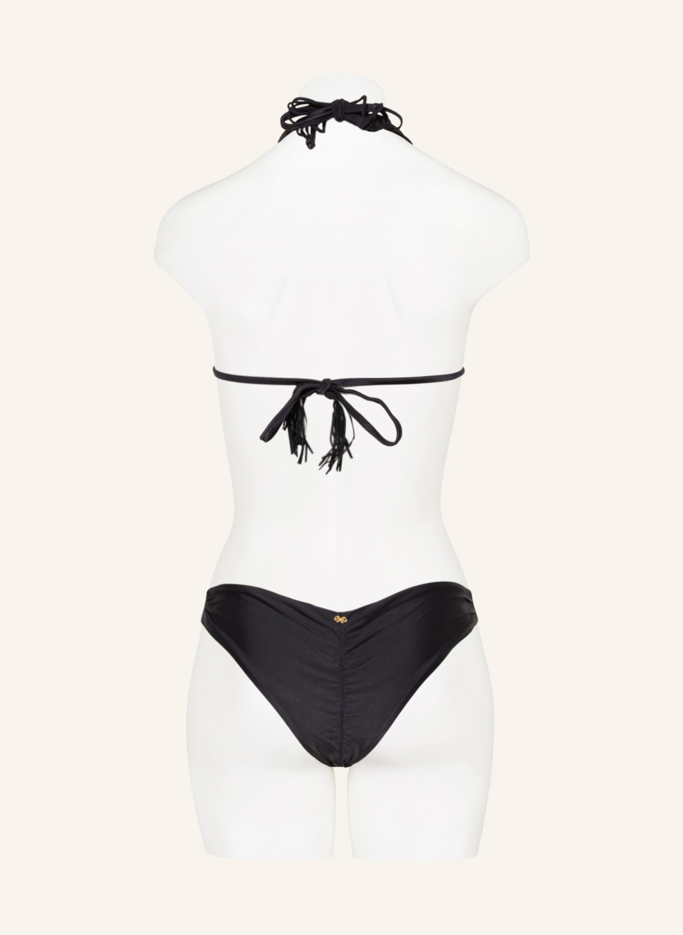 PILYQ Brazilian-Bikini-Hose BASIC RUCHED TEENY, Farbe: DUNKELBLAU (Bild 3)