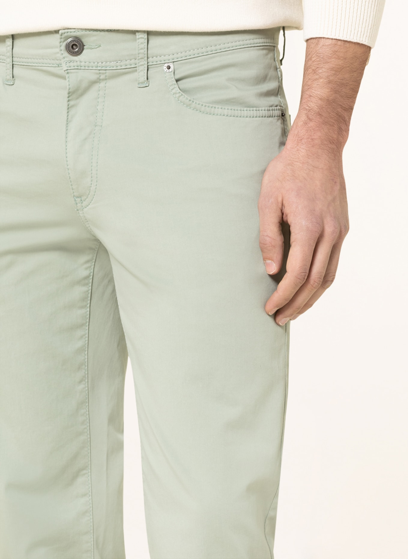 BRAX Trousers CADIZ straight fit, Color: LIGHT GREEN (Image 5)