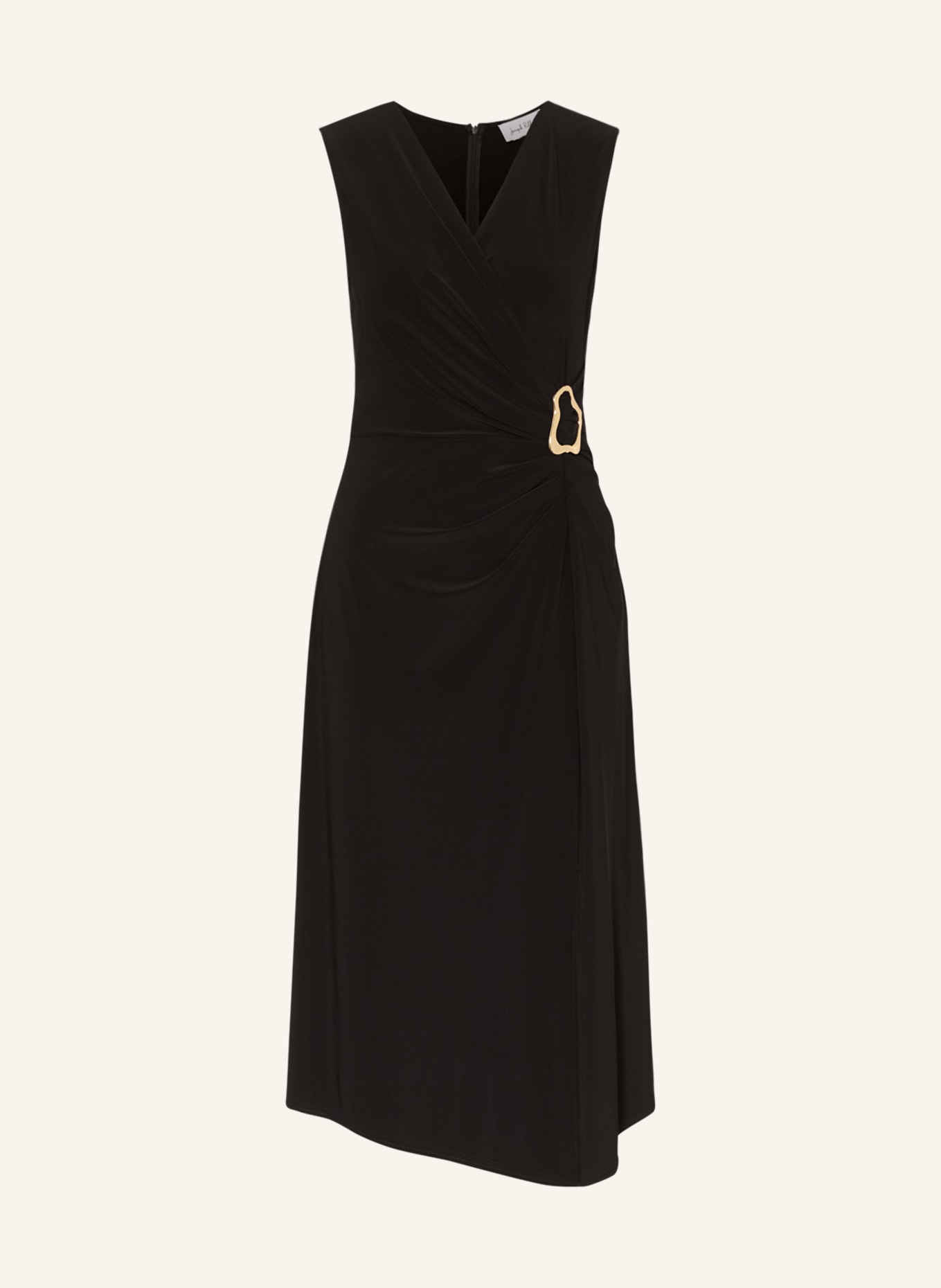 Joseph Ribkoff Dress in wrap look, Color: BLACK (Image 1)