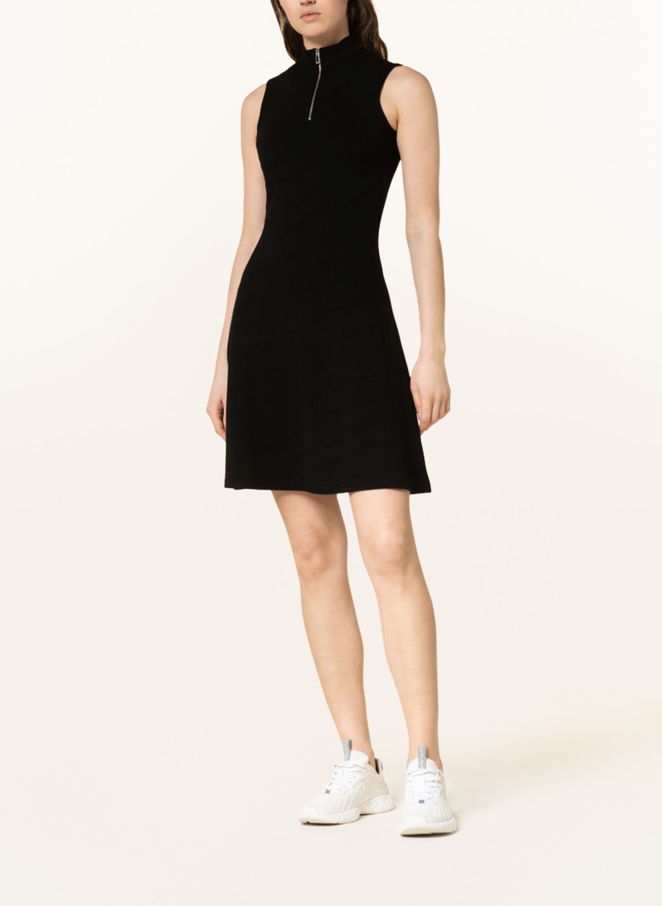 HUGO Jacquard dress NESSIRA, Color: BLACK (Image 2)