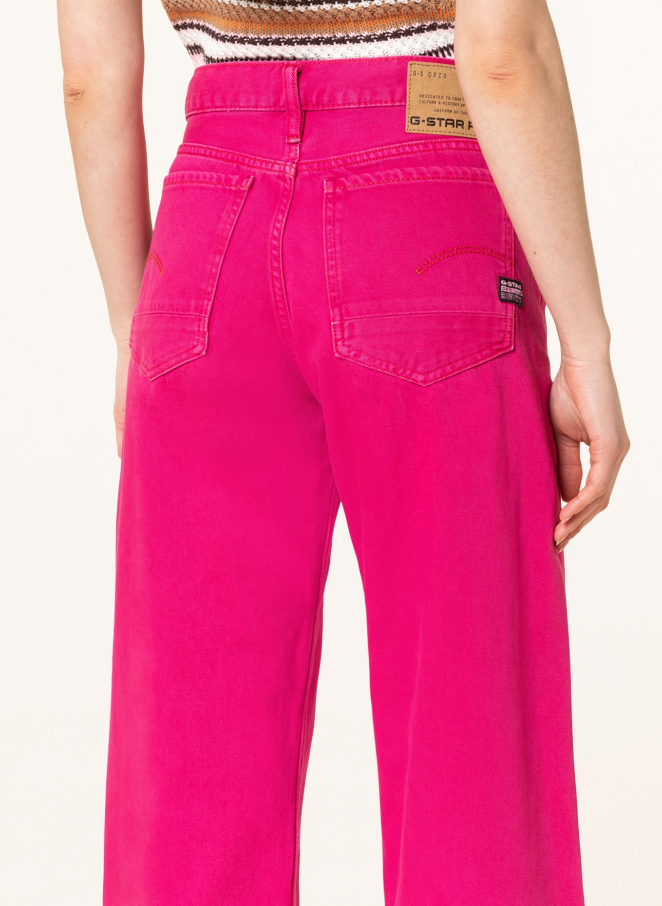G-Star RAW Flared Jeans JUDEE, Farbe: D827 fuchsia red gd (Bild 5)