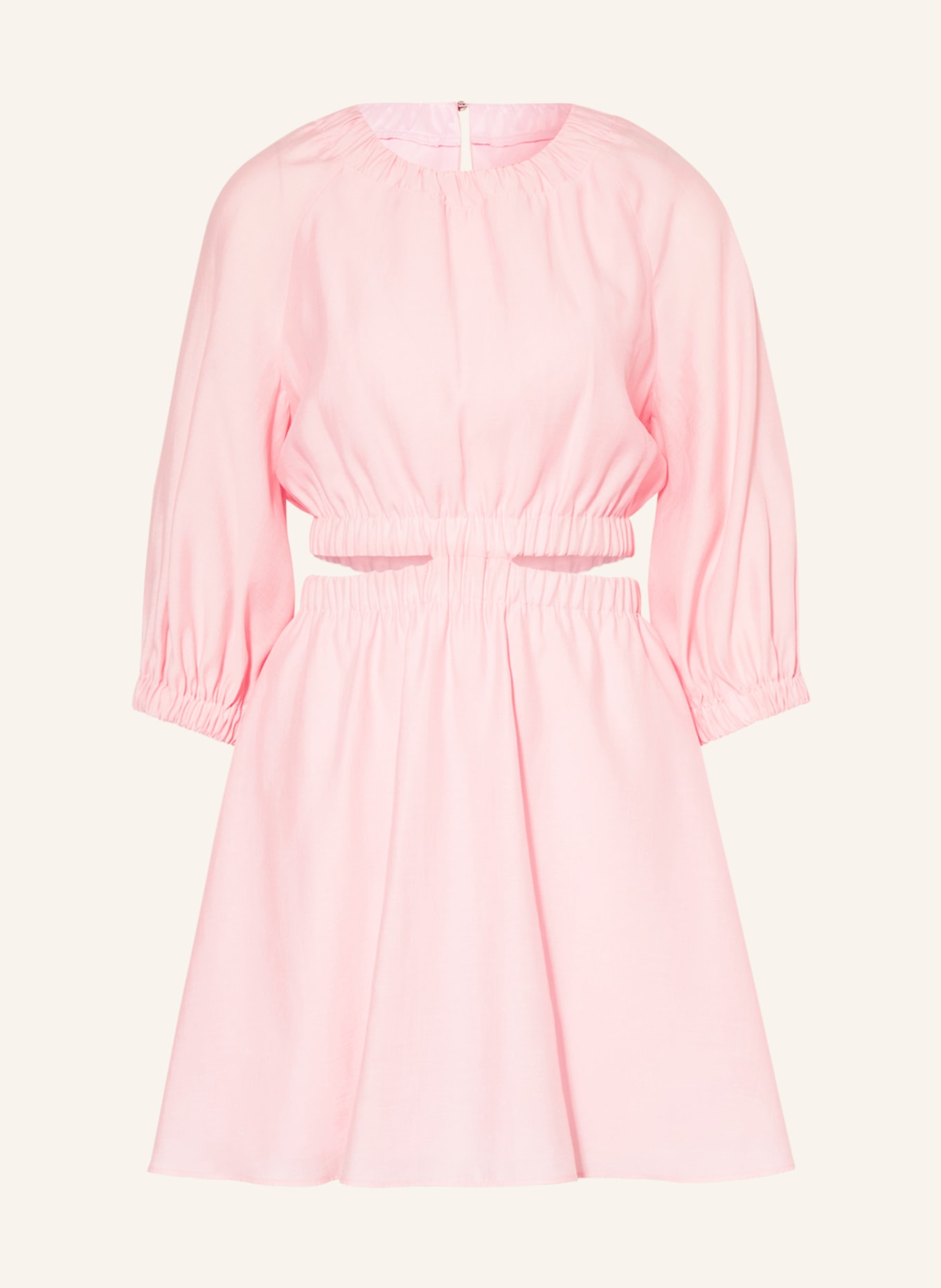HUGO Dress KANG with 3/4 sleeves and cut-outs, Color: PINK (Image 1)