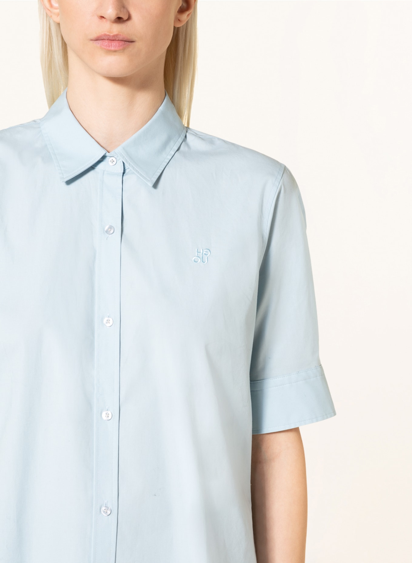 HUGO Shirt blouse THE SUMMER SHIRT, Color: LIGHT BLUE (Image 4)