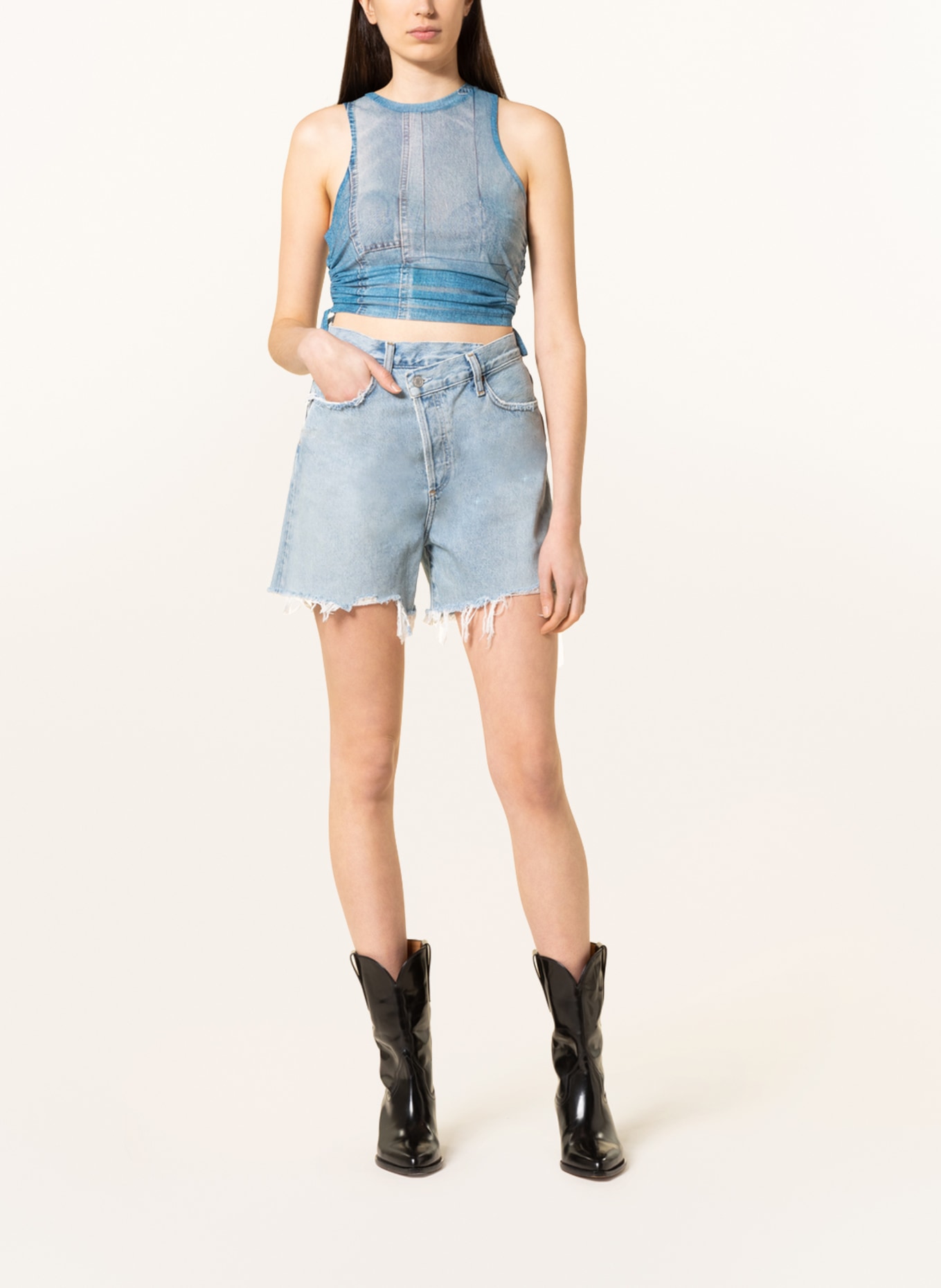 HUGO Top DALEXANDRA: BLAU