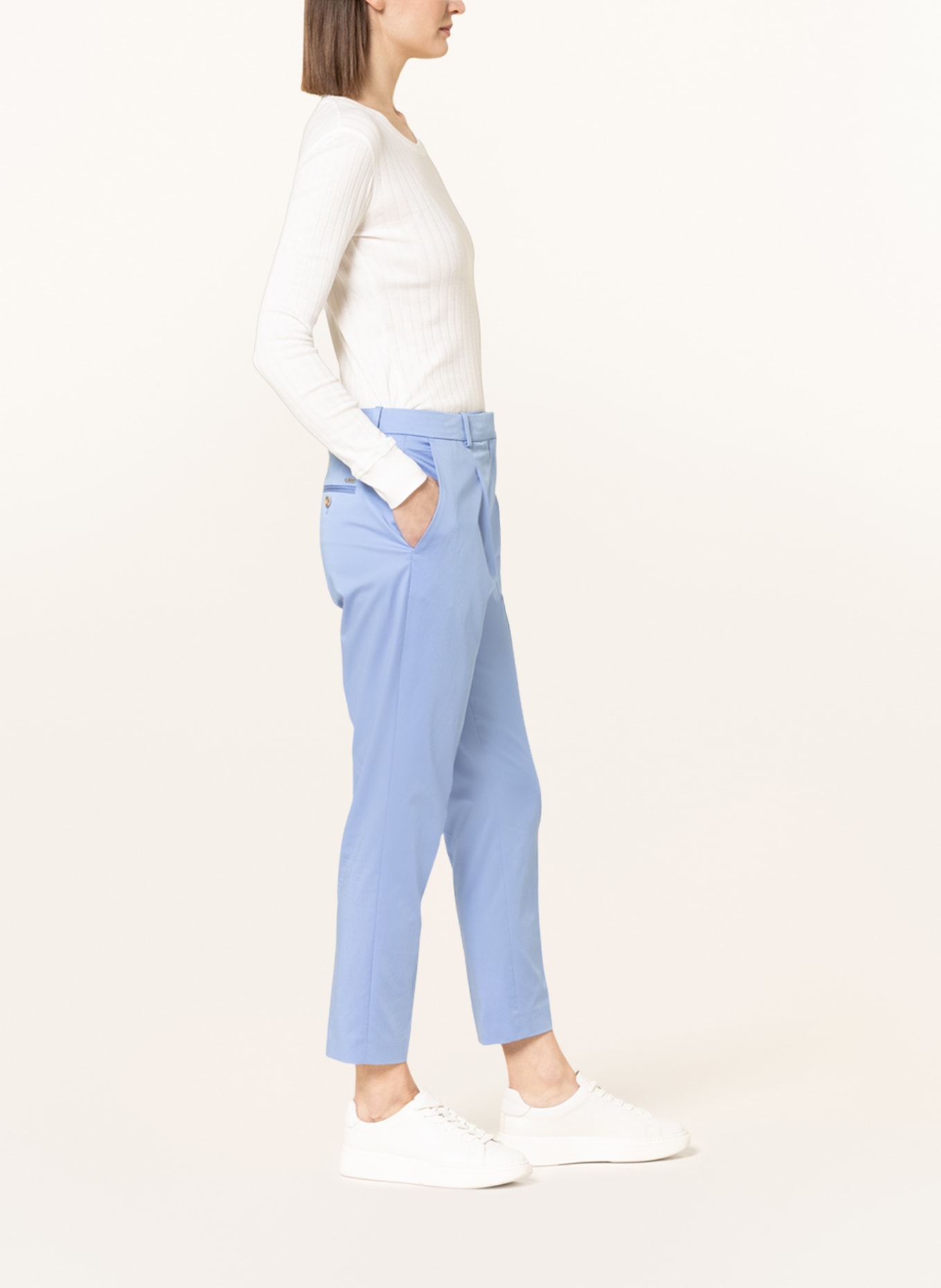 BOSS Pants TETIDA , Color: LIGHT BLUE (Image 4)