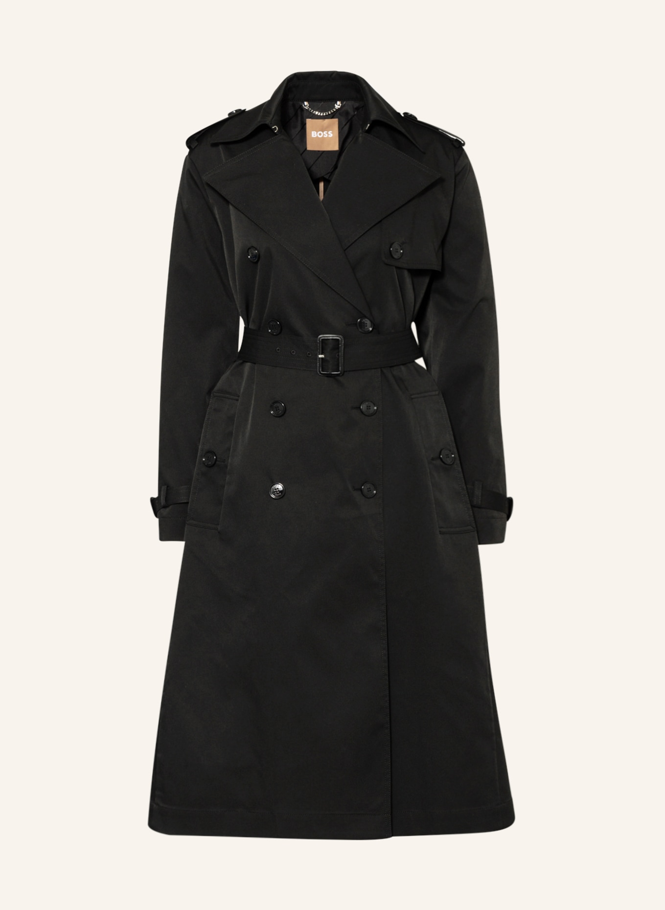 BOSS Trench coat CIFANA, Color: BLACK (Image 1)