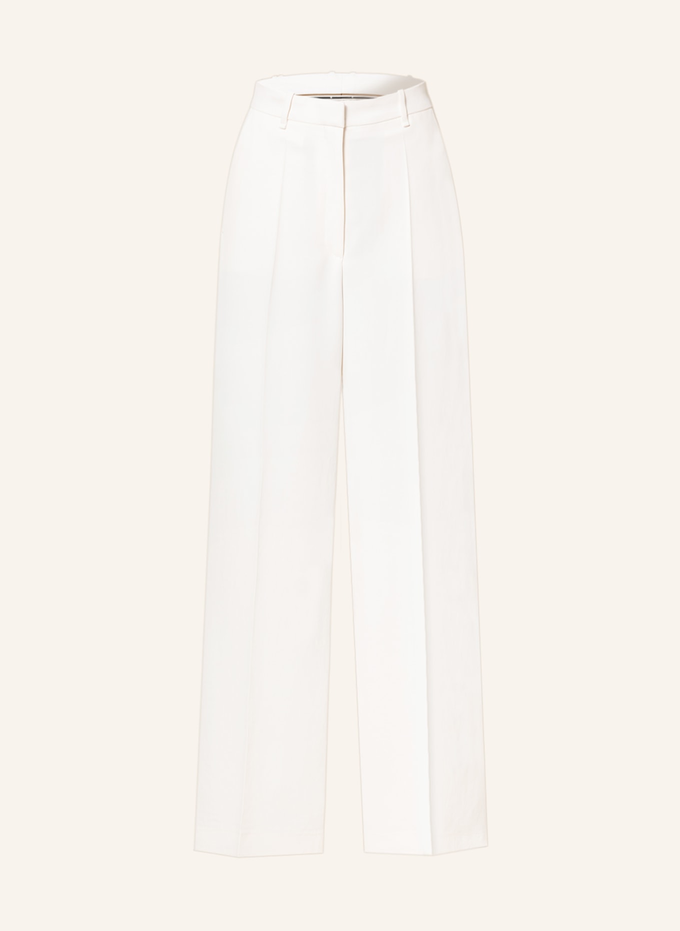 BOSS Wide leg trousers TIKELA, Color: WHITE (Image 1)
