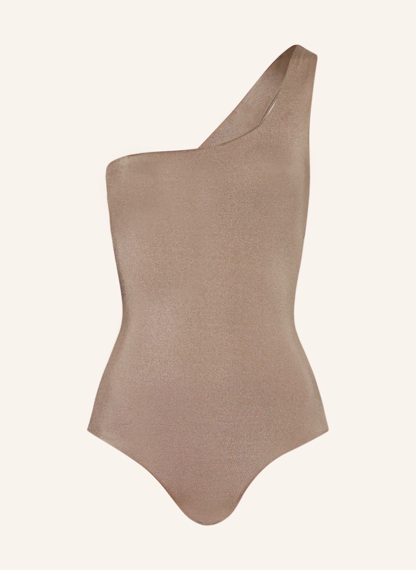 espadrij l'originale One-shoulder swimsuit ETTA, Color: LIGHT BROWN (Image 1)