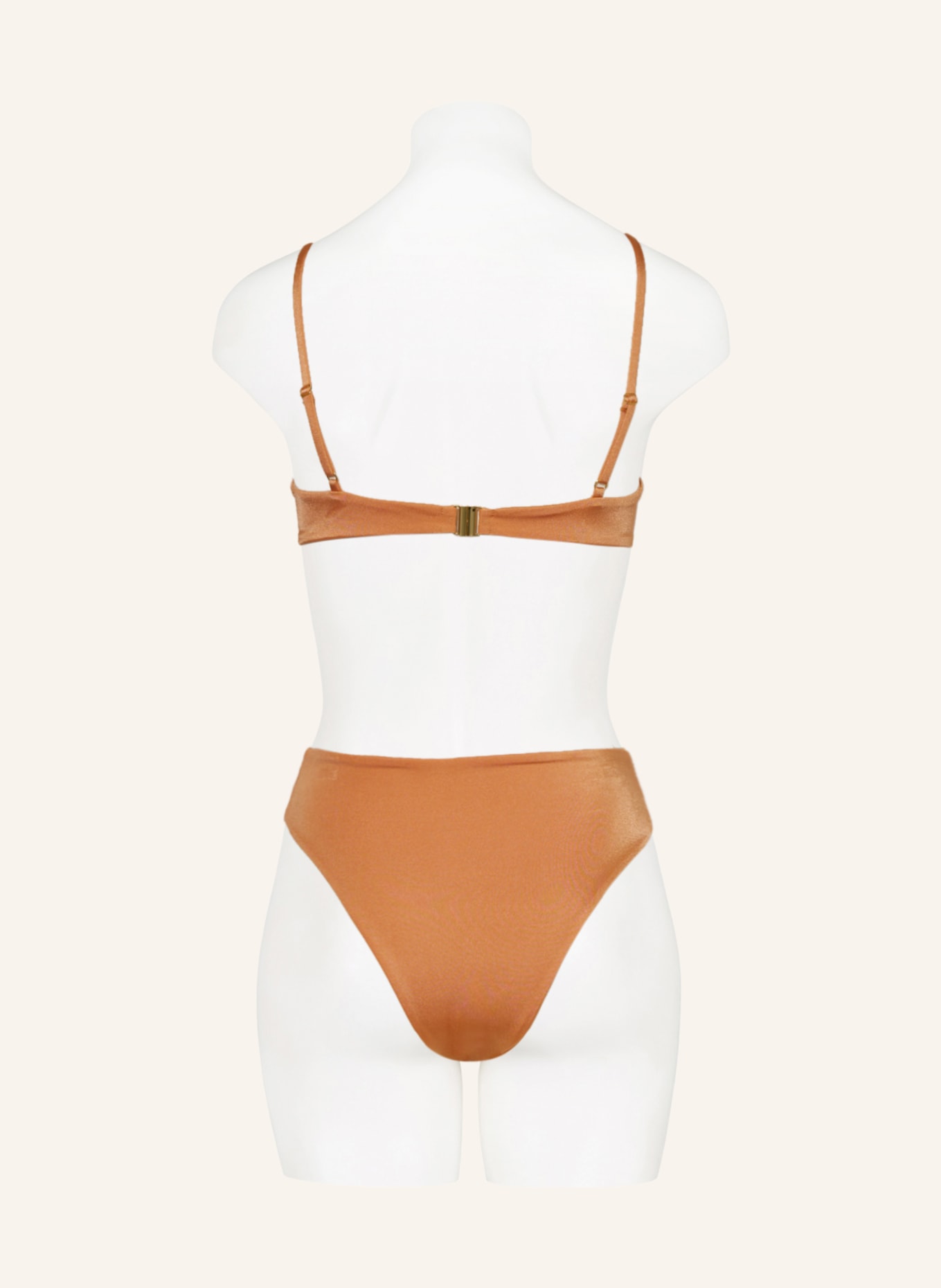 espadrij l'originale Underwired bikini top ELIAN, Color: LIGHT ORANGE (Image 3)