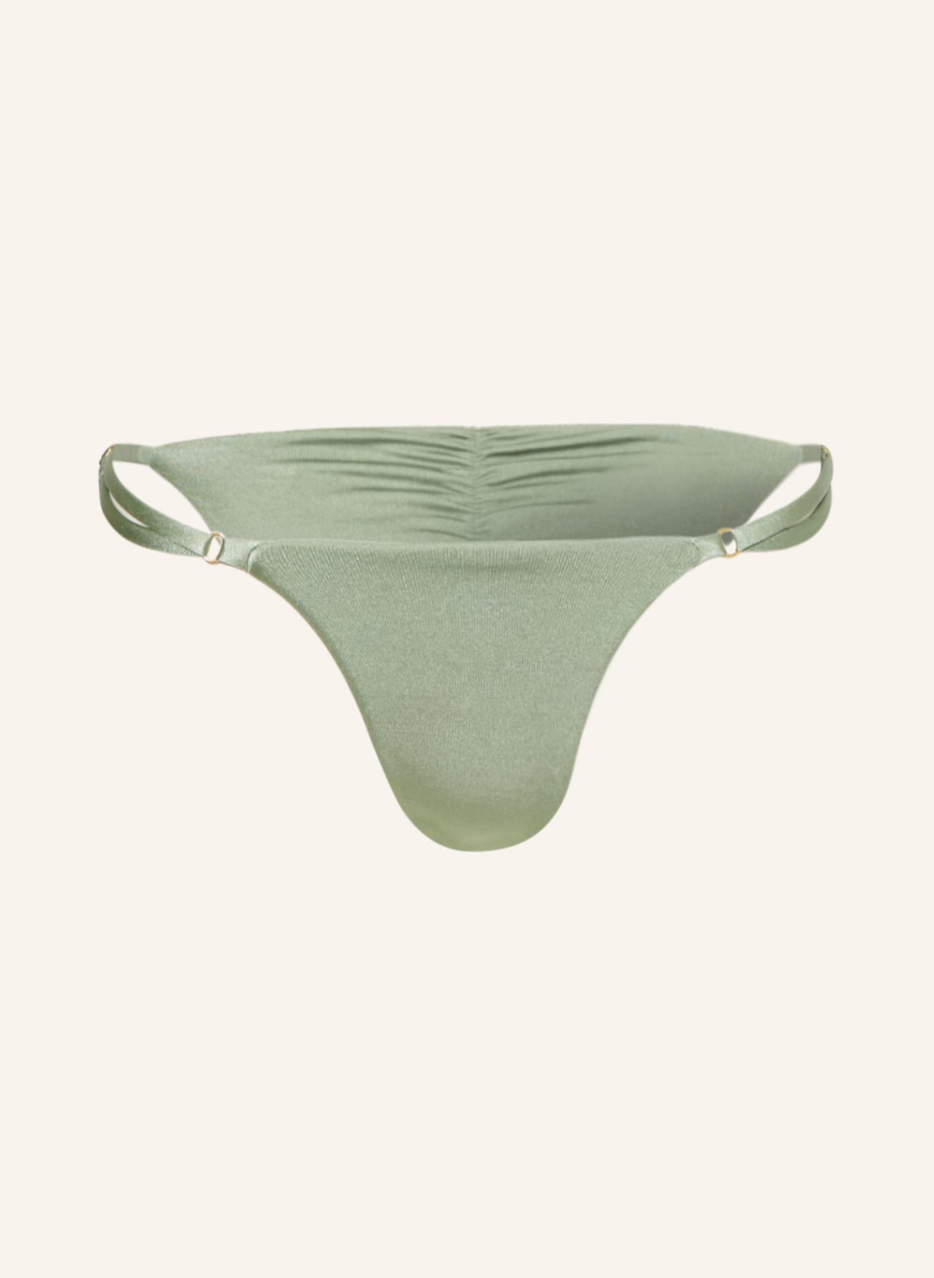 espadrij l'originale Triangle bikini bottoms EDDA, Color: LIGHT GREEN (Image 1)