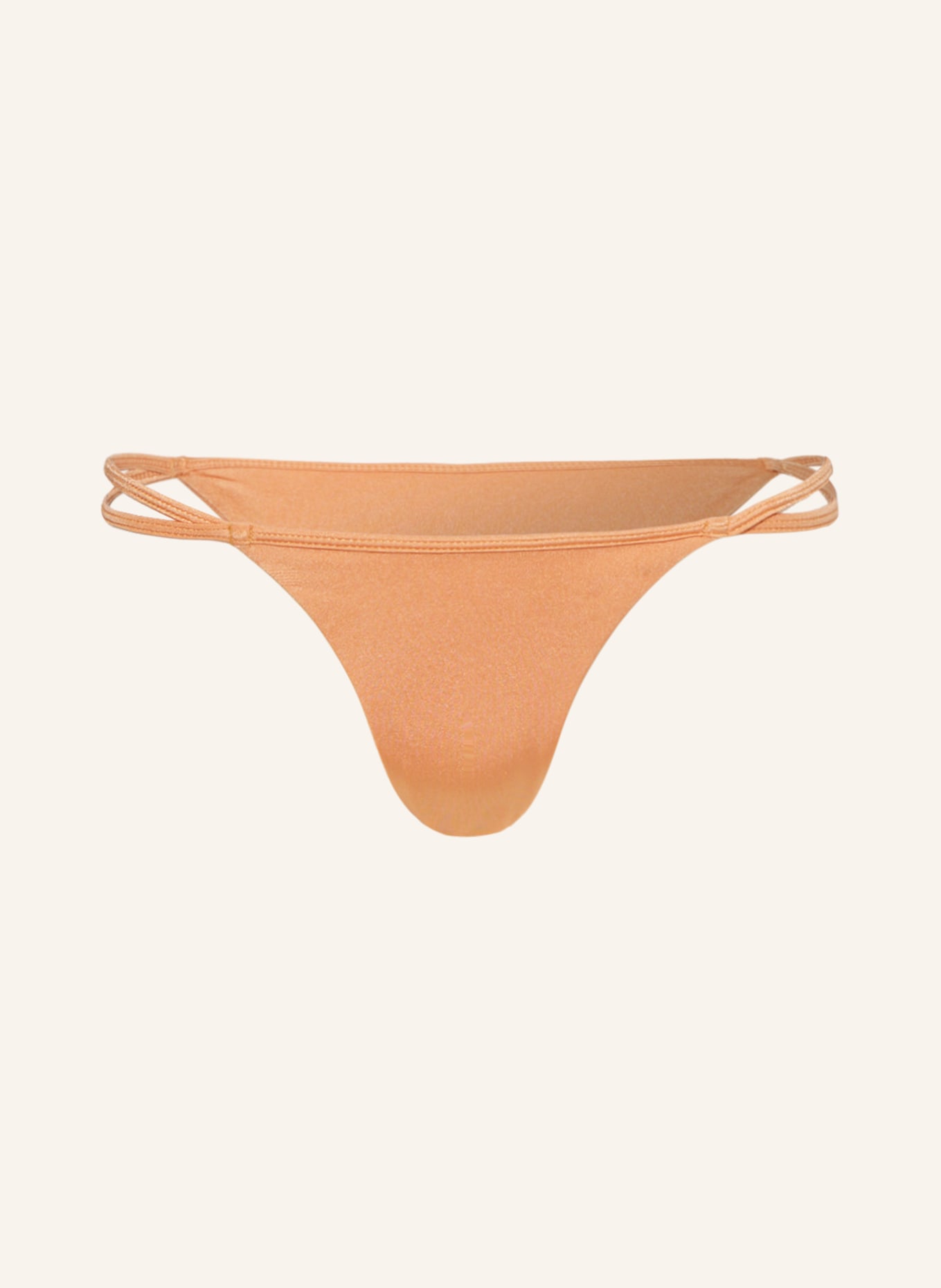 espadrij l'originale Triangle bikini bottoms ELIAN, Color: LIGHT ORANGE (Image 1)