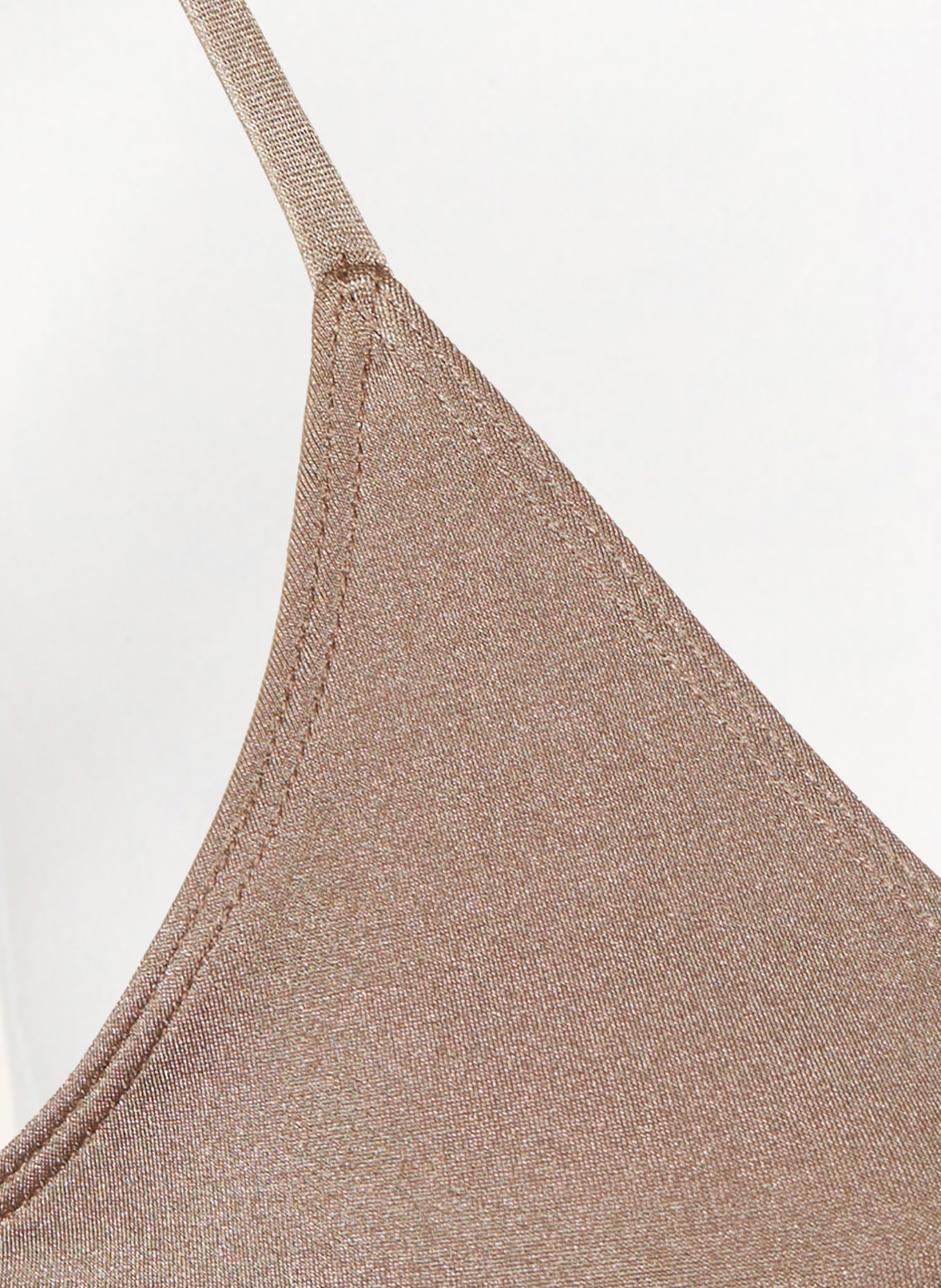 espadrij l'originale Triangle bikini top EDDA, Color: LIGHT BROWN (Image 4)