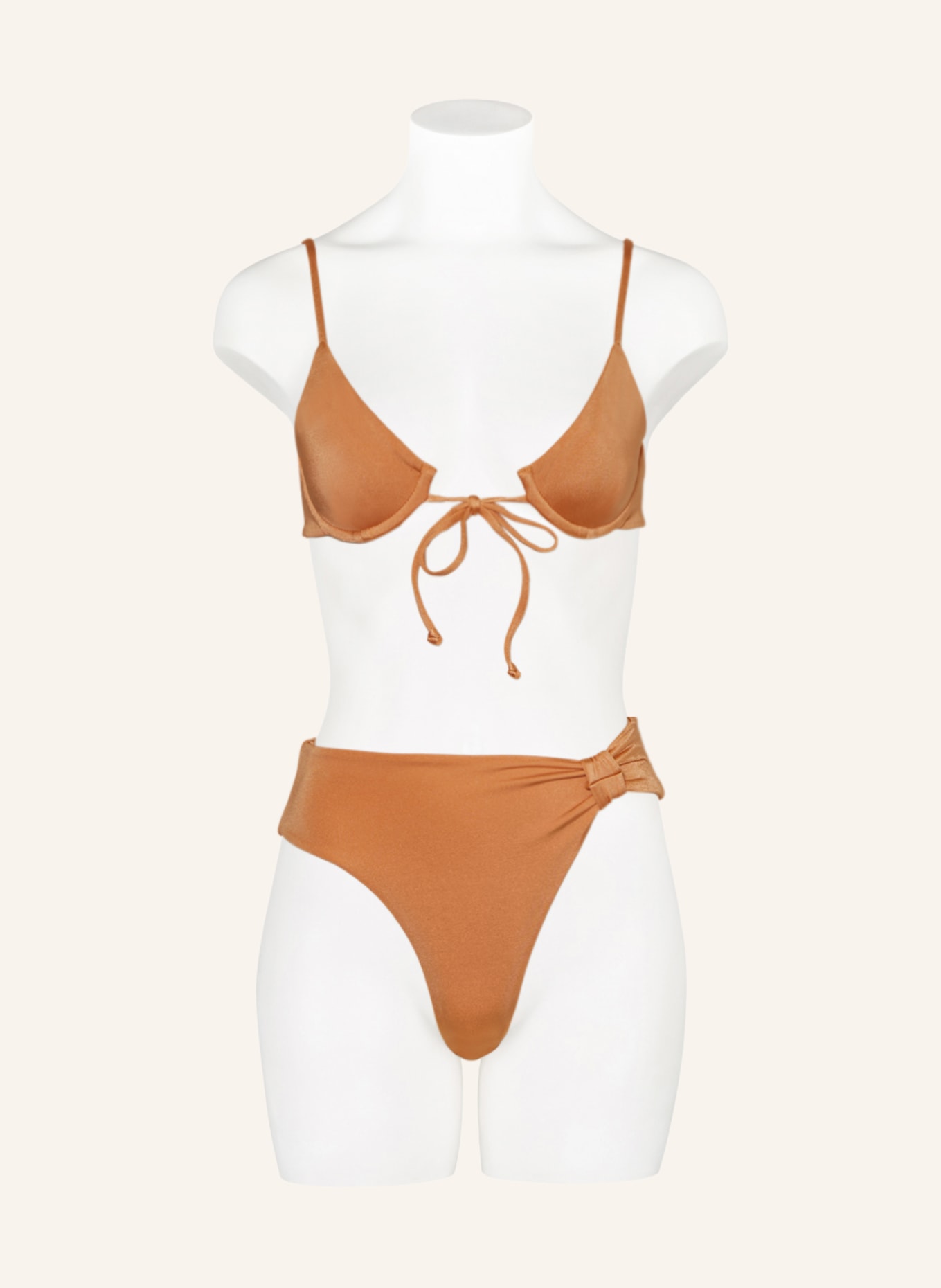 espadrij l'originale High-Waist-Bikini-Hose EILEEN, Farbe: HELLORANGE (Bild 2)