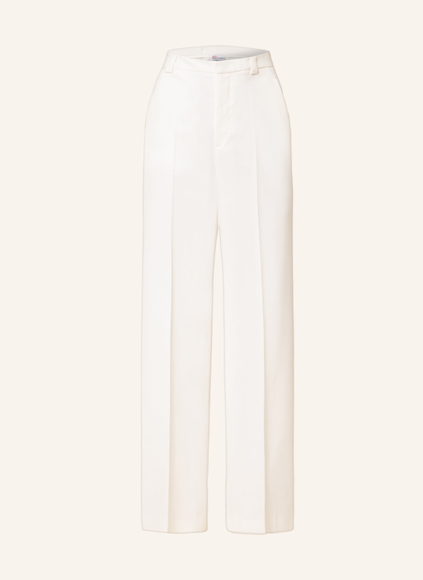 RED VALENTINO Wide leg trousers, Color: WHITE (Image 1)