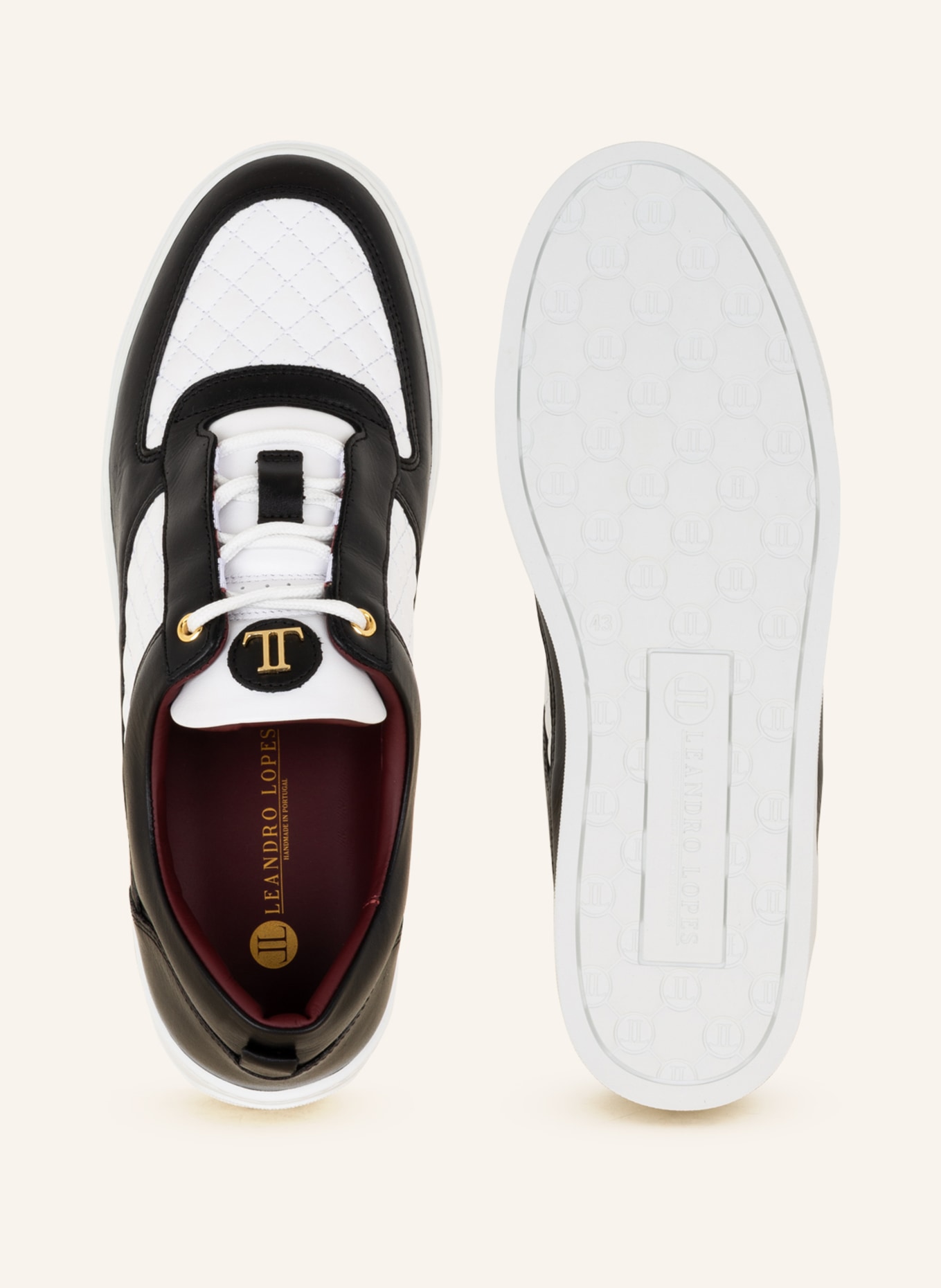 LEANDRO LOPES Sneakers FAISCA, Color: BLACK/ WHITE (Image 5)