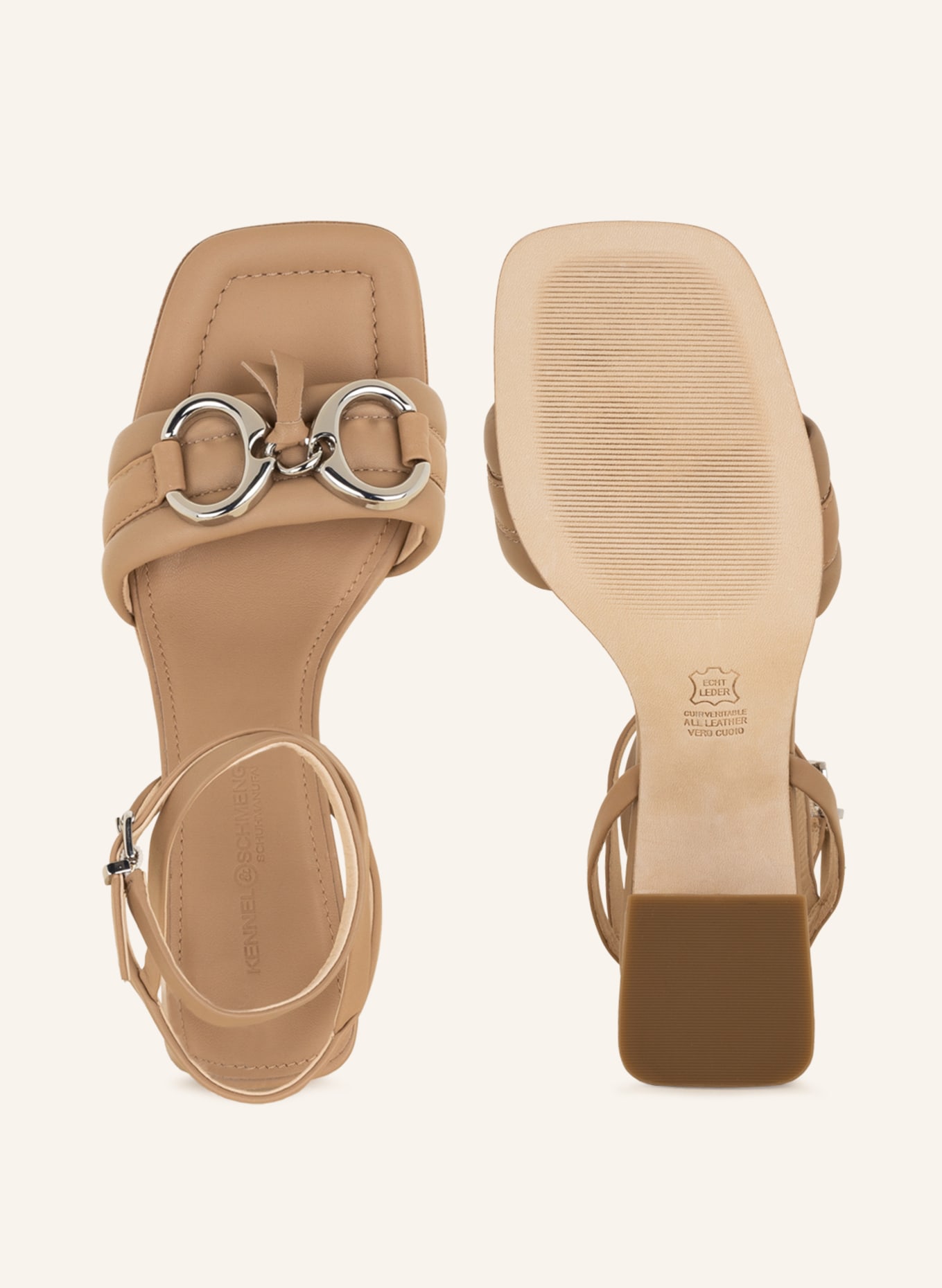 KENNEL & SCHMENGER Sandaletten BROOKE mit Schmucksteinen, Farbe: BEIGE (Bild 5)